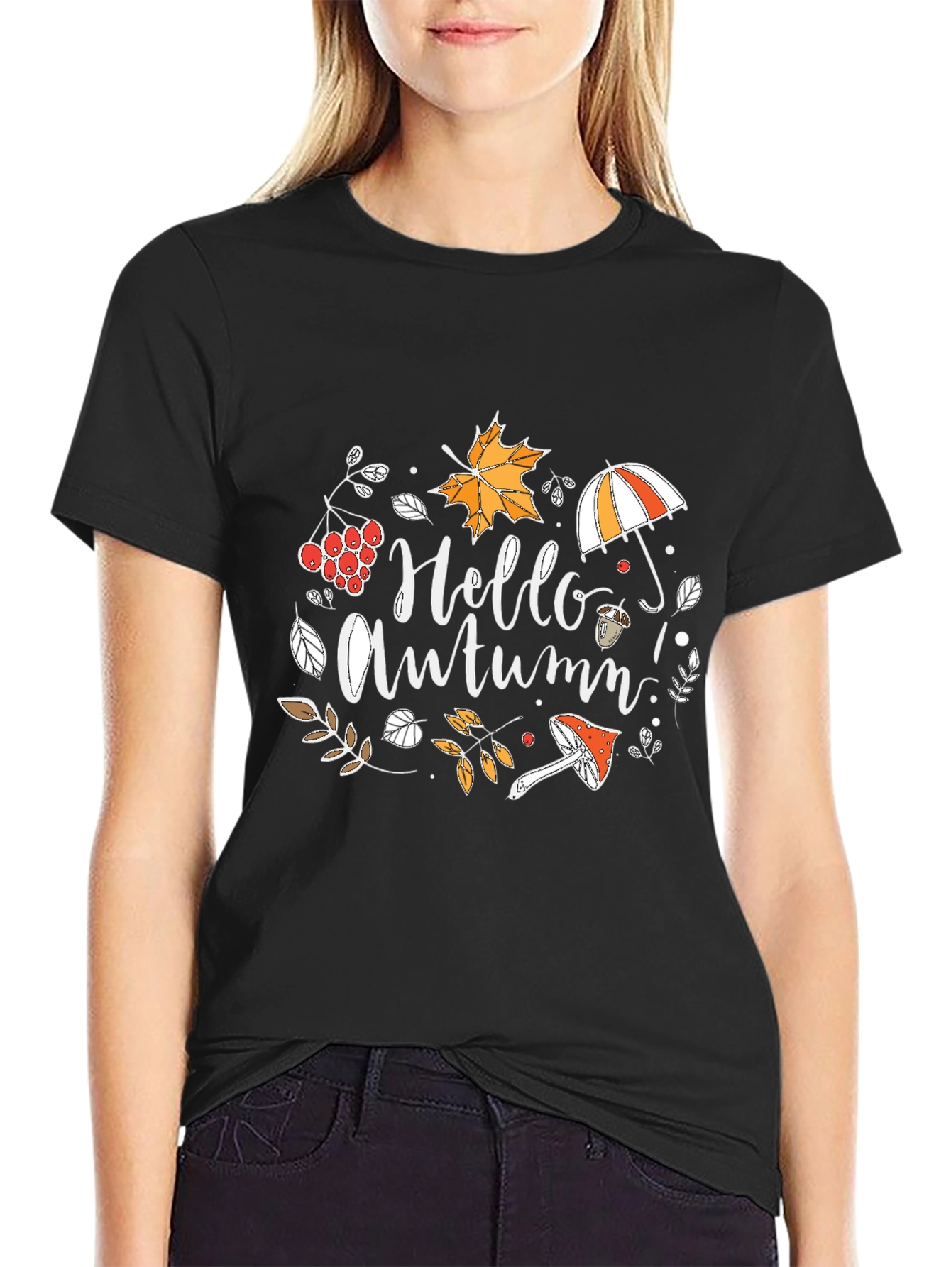 Hello Autumn Graphic T-Shirt