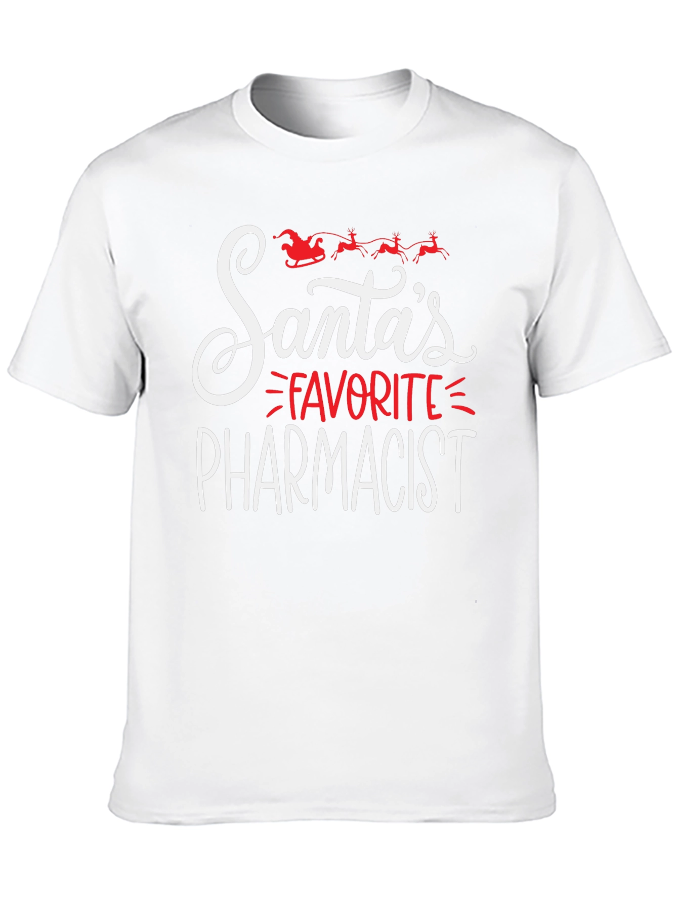 Santas Favorite Pharmacist Christmas T-Shirt