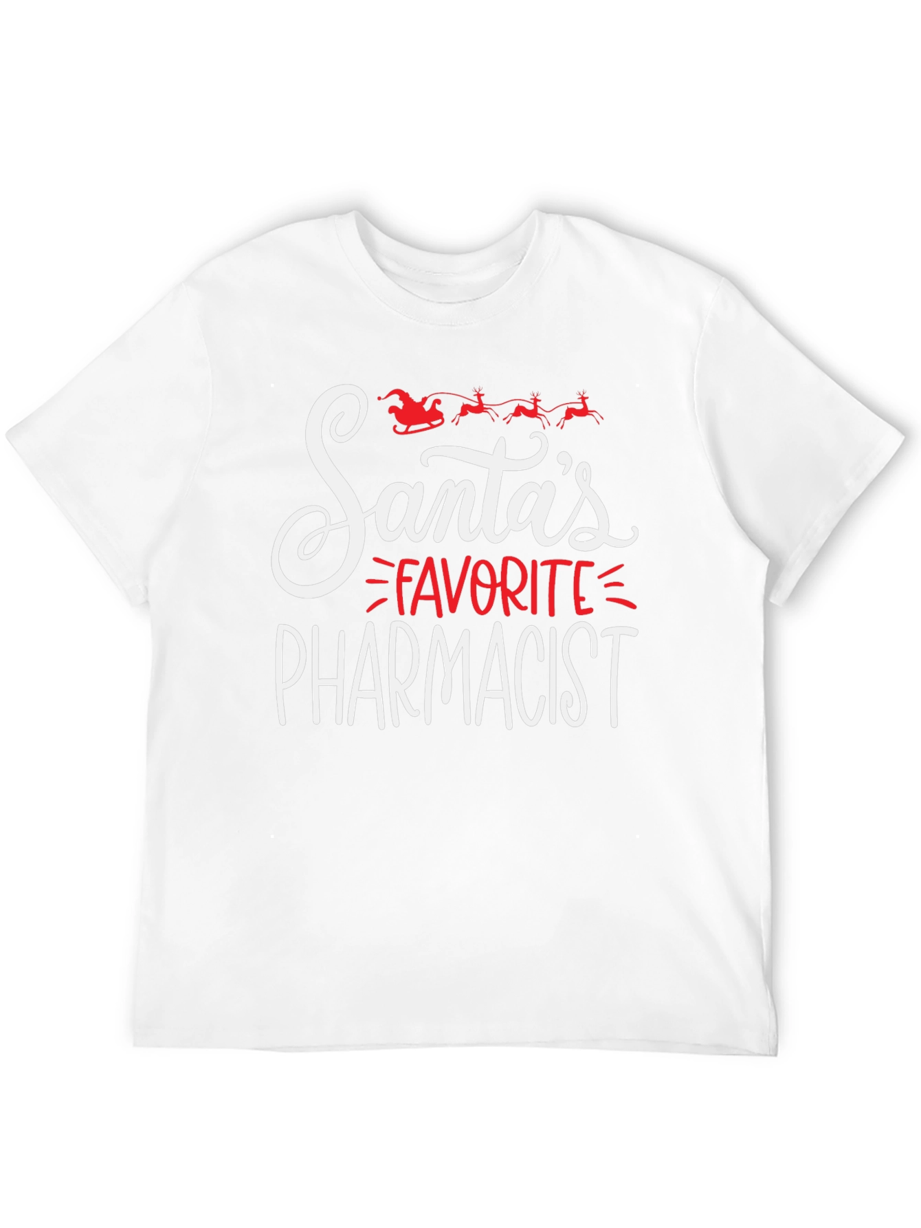 Santas Favorite Pharmacist Christmas T-Shirt