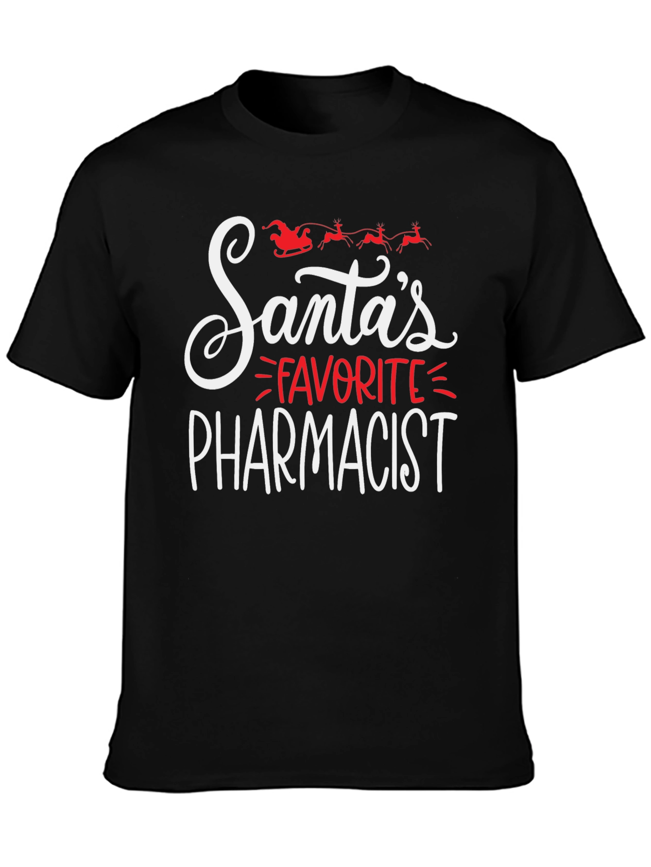 Santas Favorite Pharmacist Christmas T-Shirt