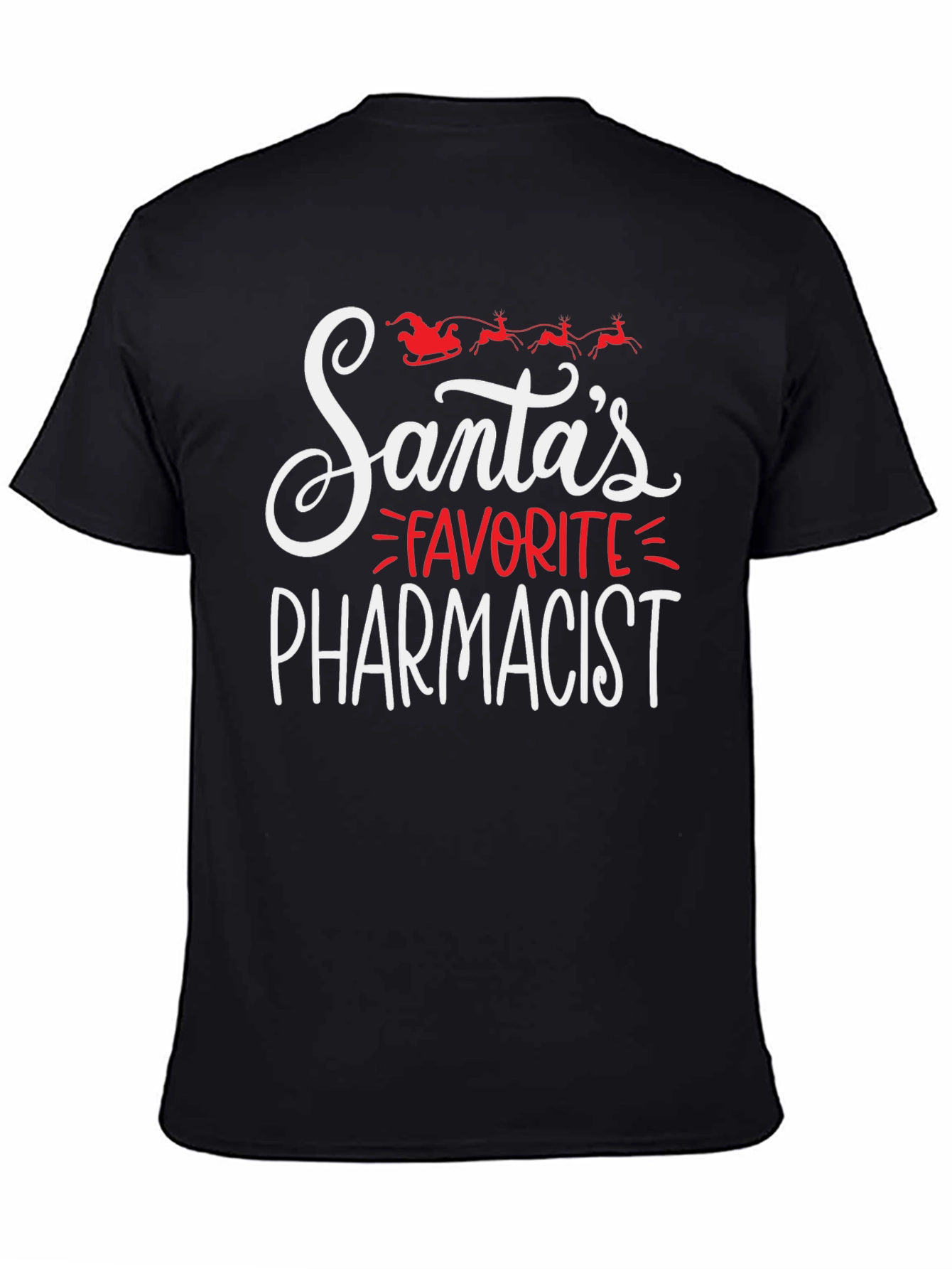 Santas Favorite Pharmacist Christmas T-Shirt