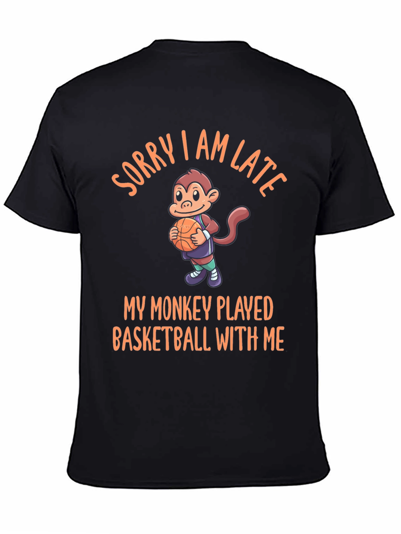 Funny Monkey Basketball T-Shirt