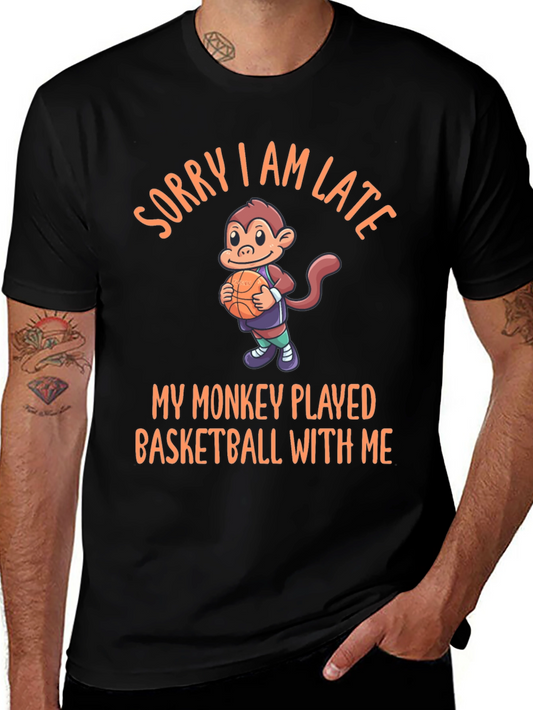 Funny Monkey Basketball T-Shirt