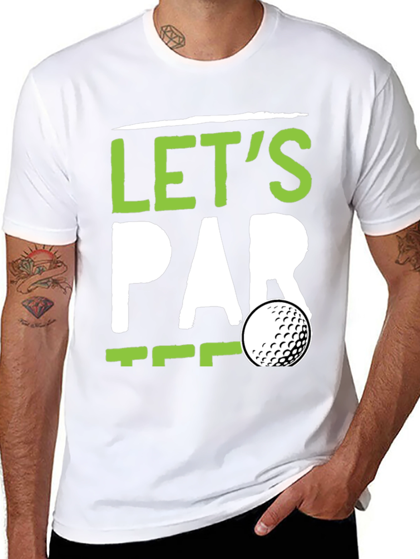 Lets Par Tee Golf T-Shirt - Black