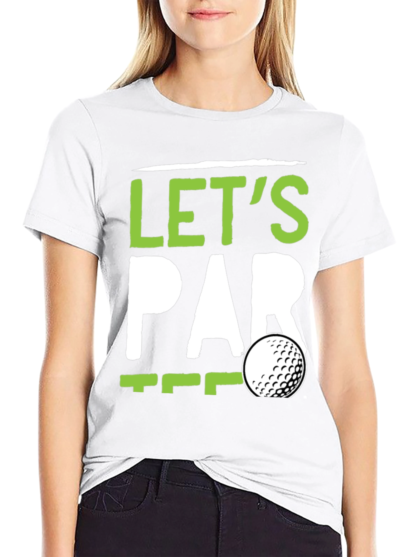 Lets Par Tee Golf T-Shirt - Black