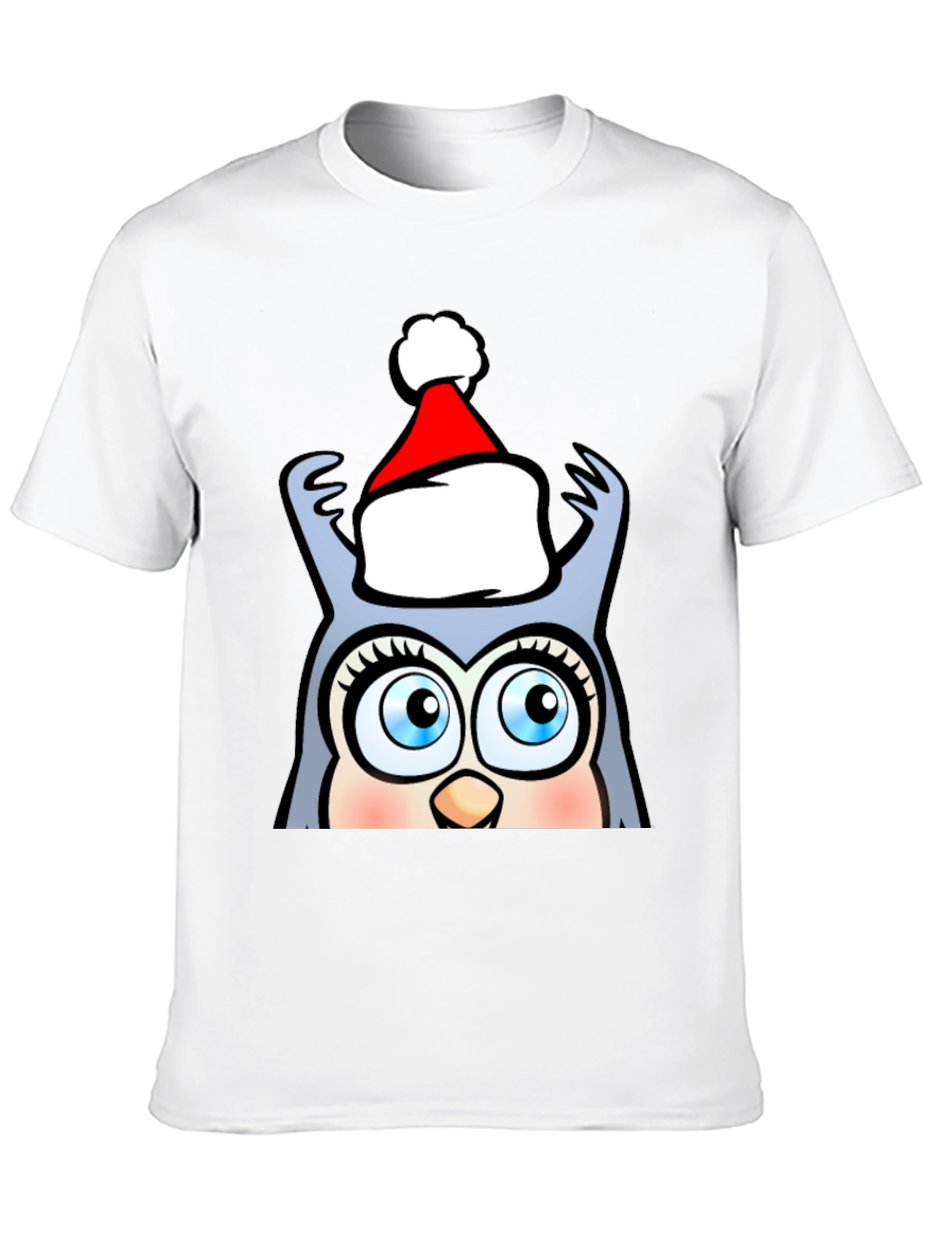 Festive Owl T-Shirt - Holiday Cheer