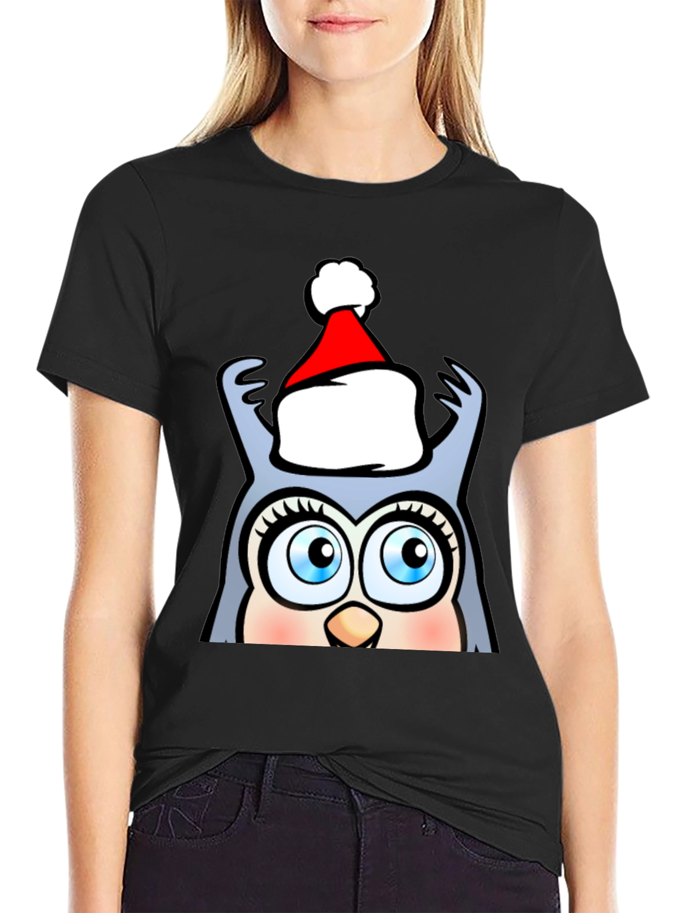 Festive Owl T-Shirt - Holiday Cheer