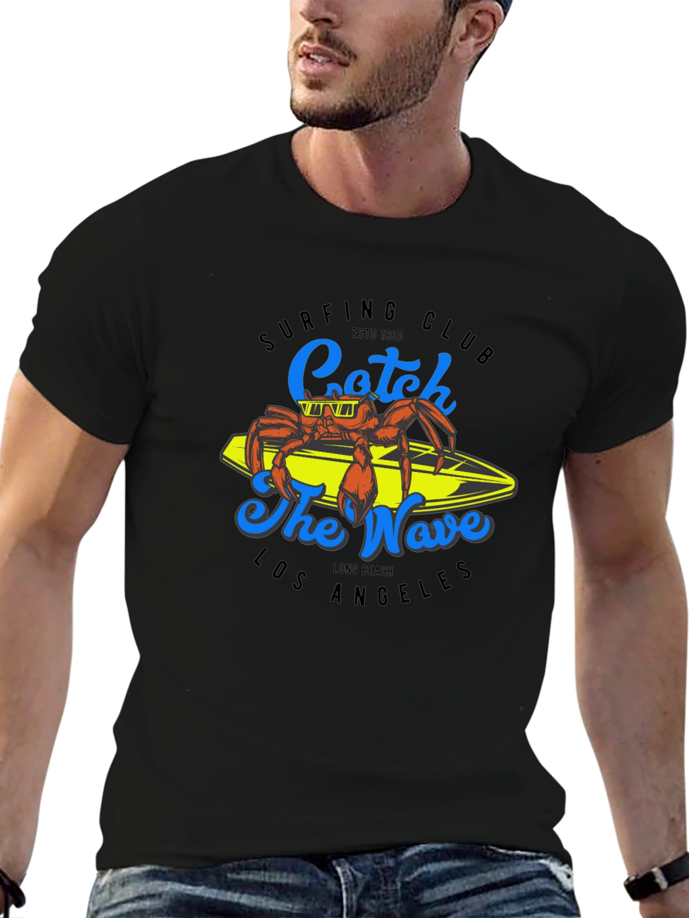Surfing Club Crab Graphic Tee