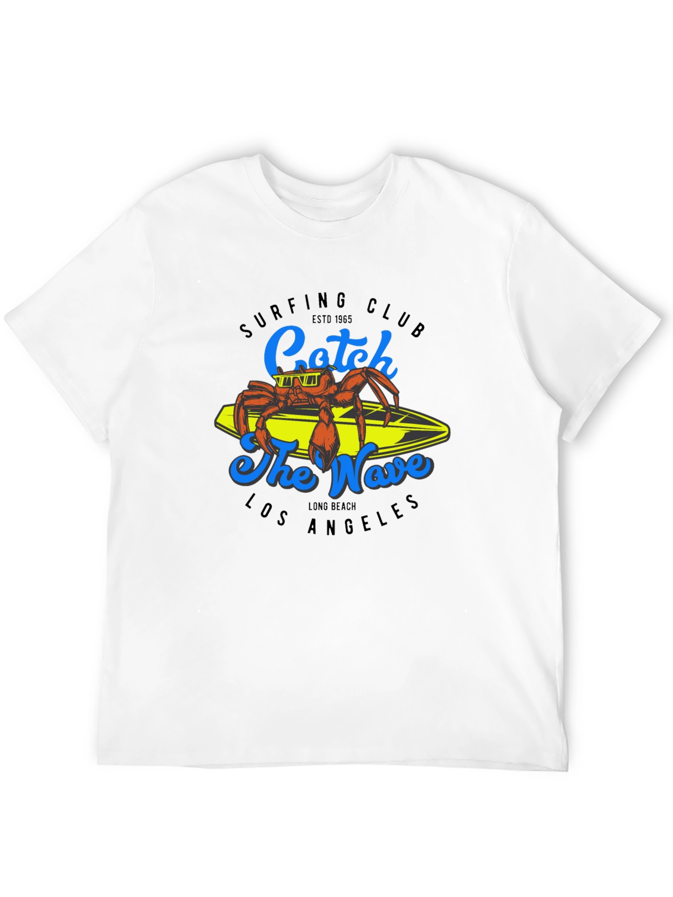 Surfing Club Crab Graphic Tee