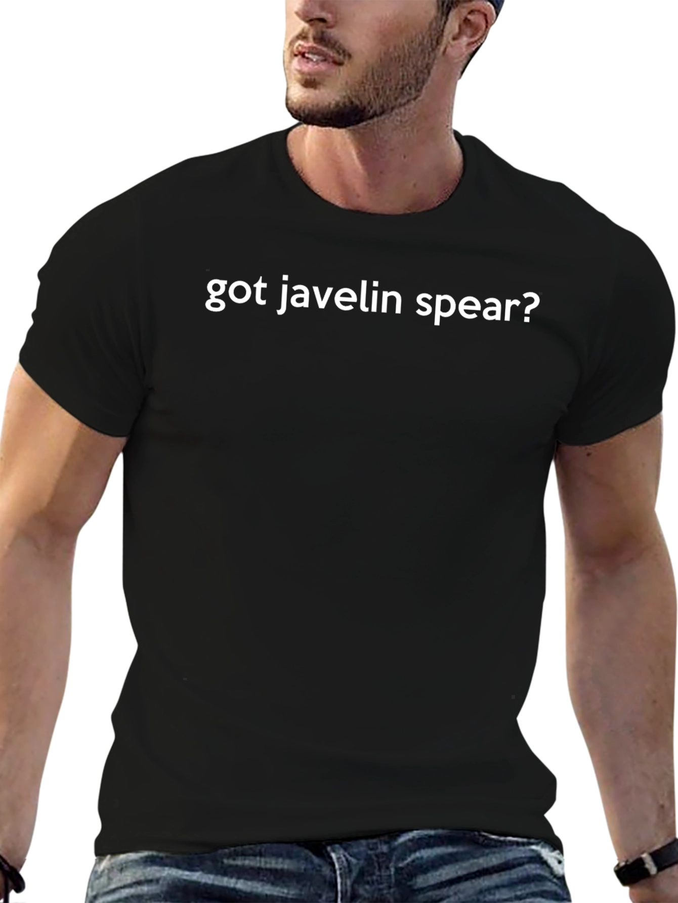 Got Javelin Spear? Black Graphic Tee