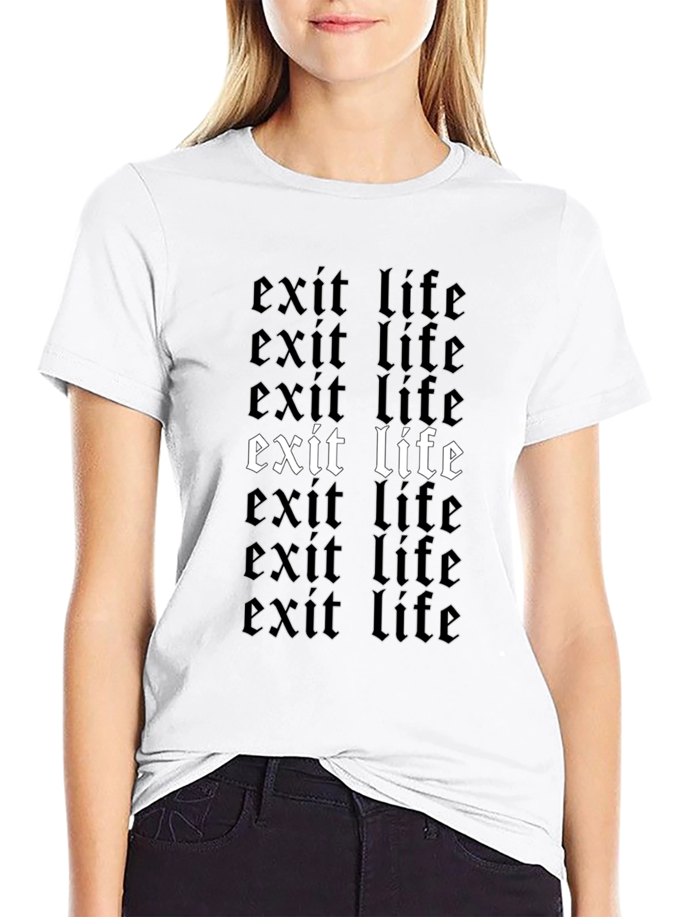 Exit Life Graphic T-Shirt - Bold Statement Tee