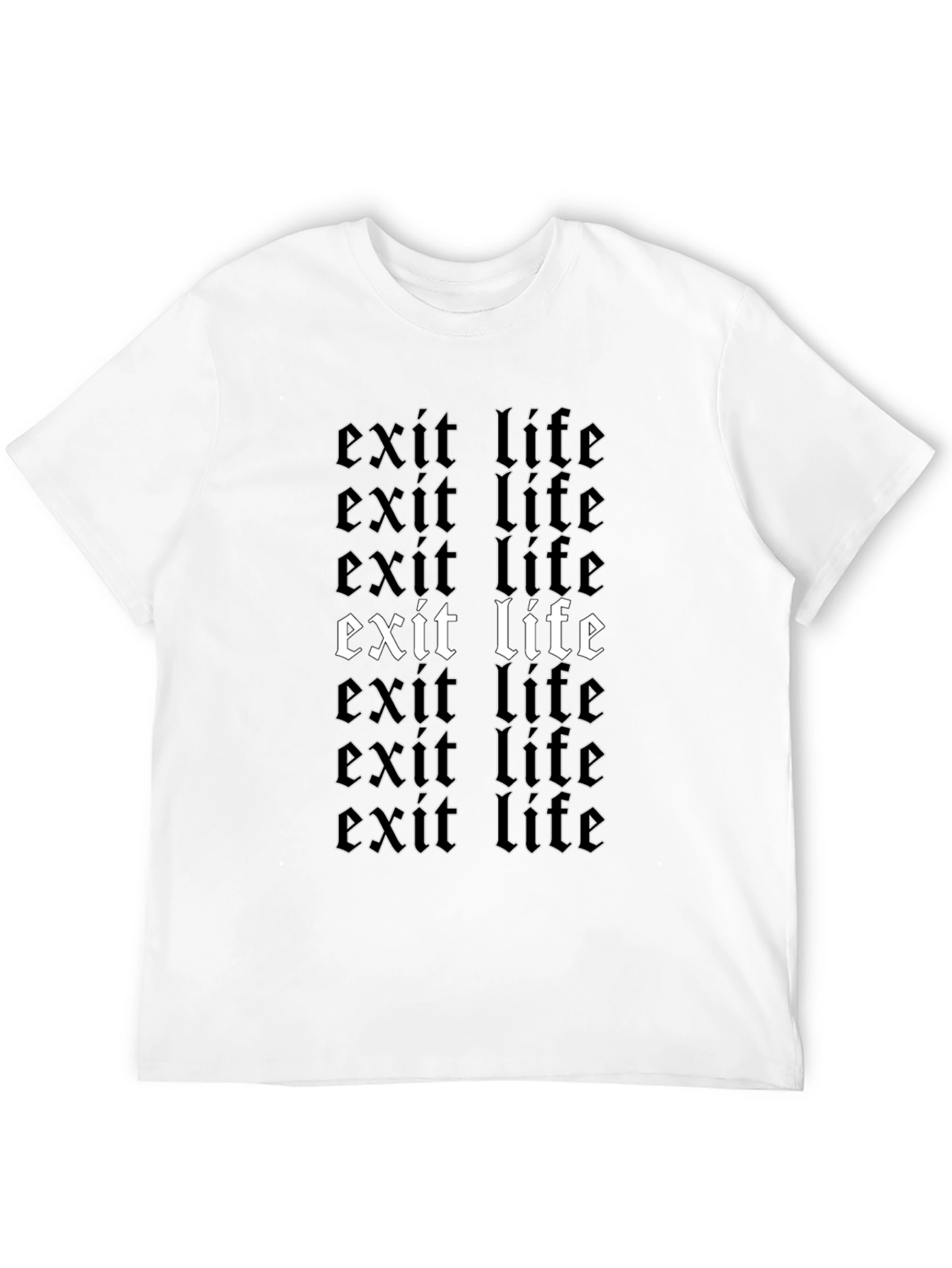 Exit Life Graphic T-Shirt - Bold Statement Tee