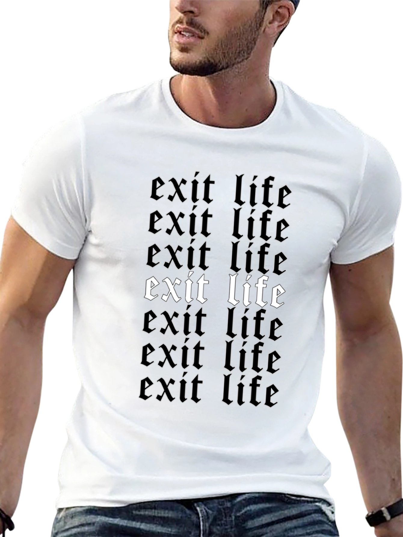 Exit Life Graphic T-Shirt - Bold Statement Tee
