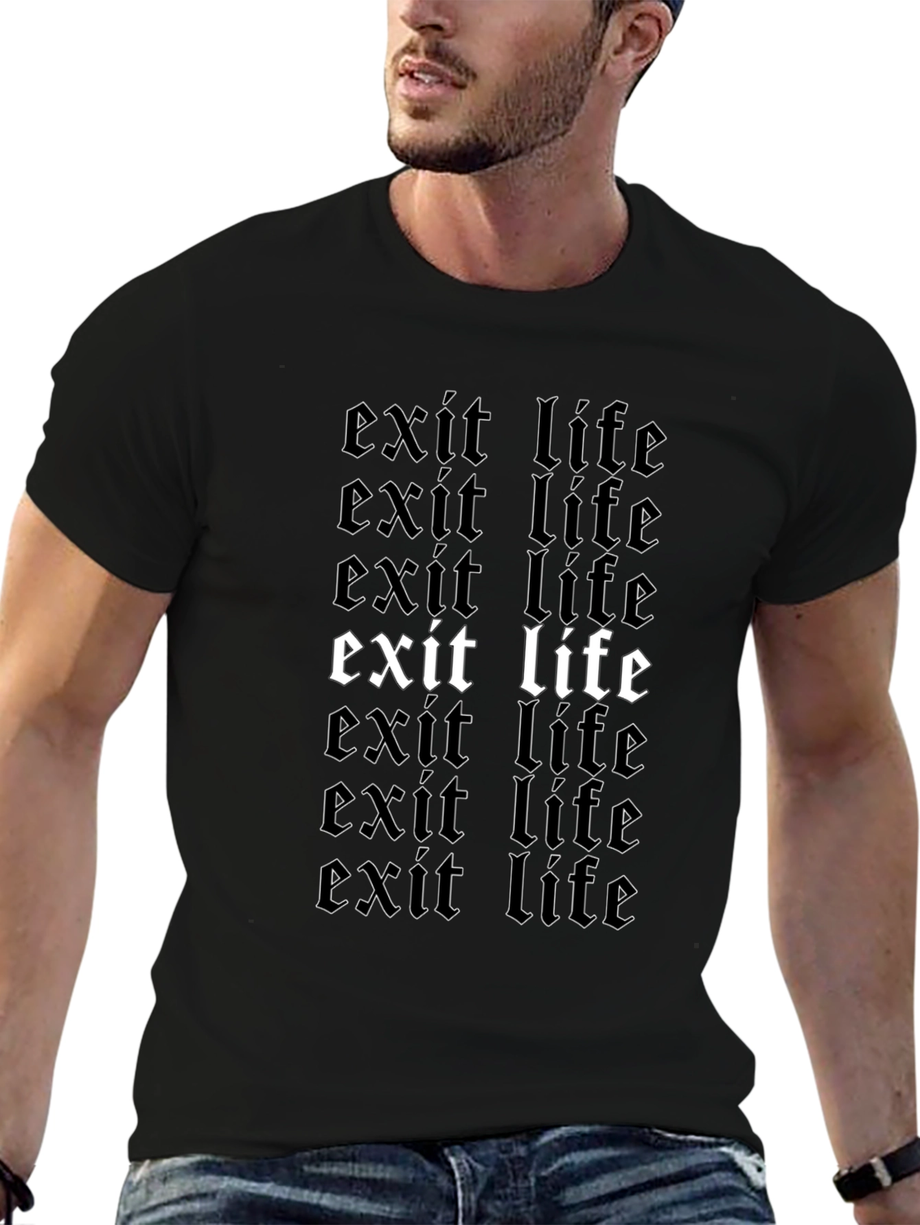 Exit Life Graphic T-Shirt - Bold Statement Tee