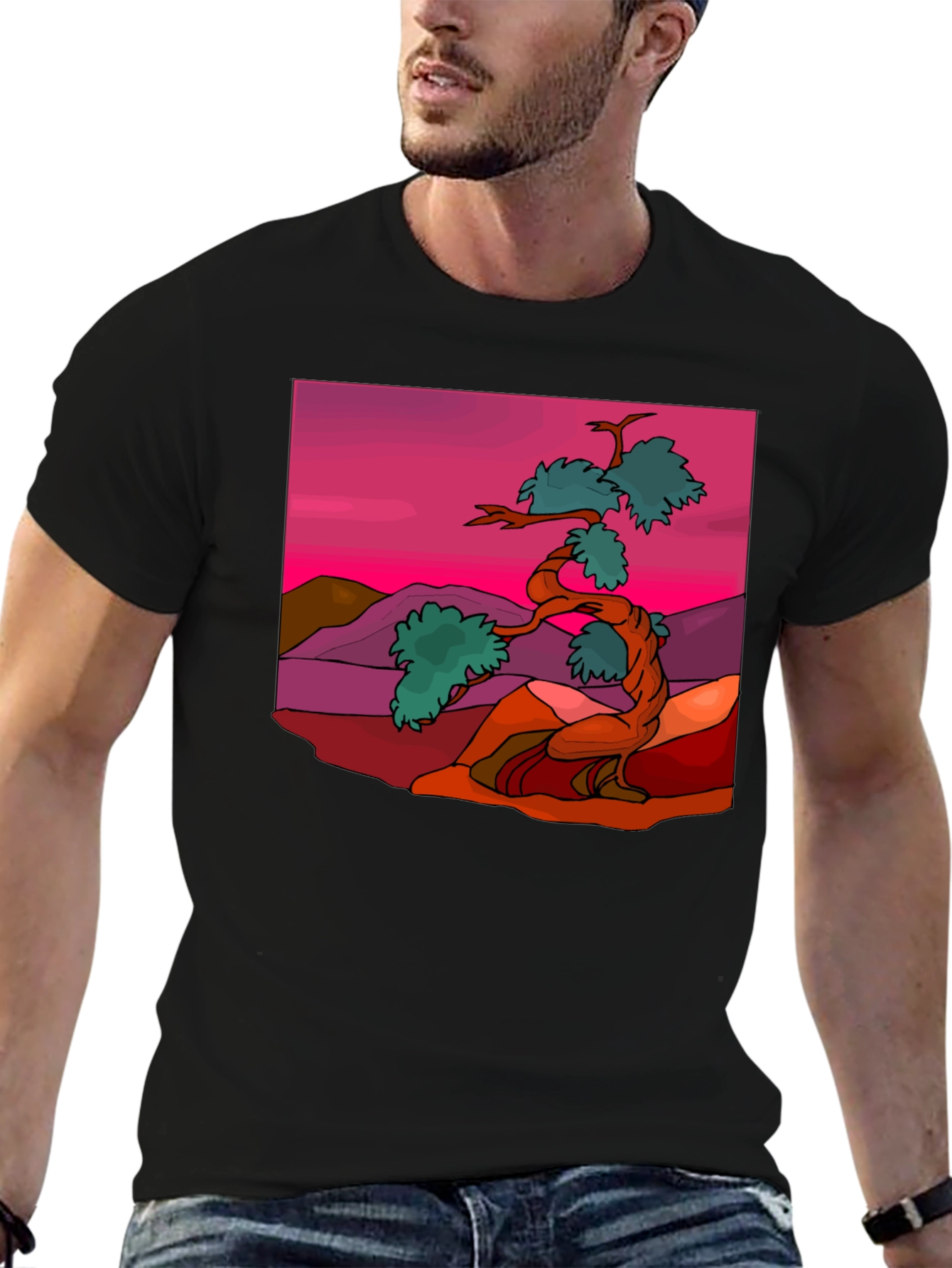 Zen Bonsai Tree Graphic Tee