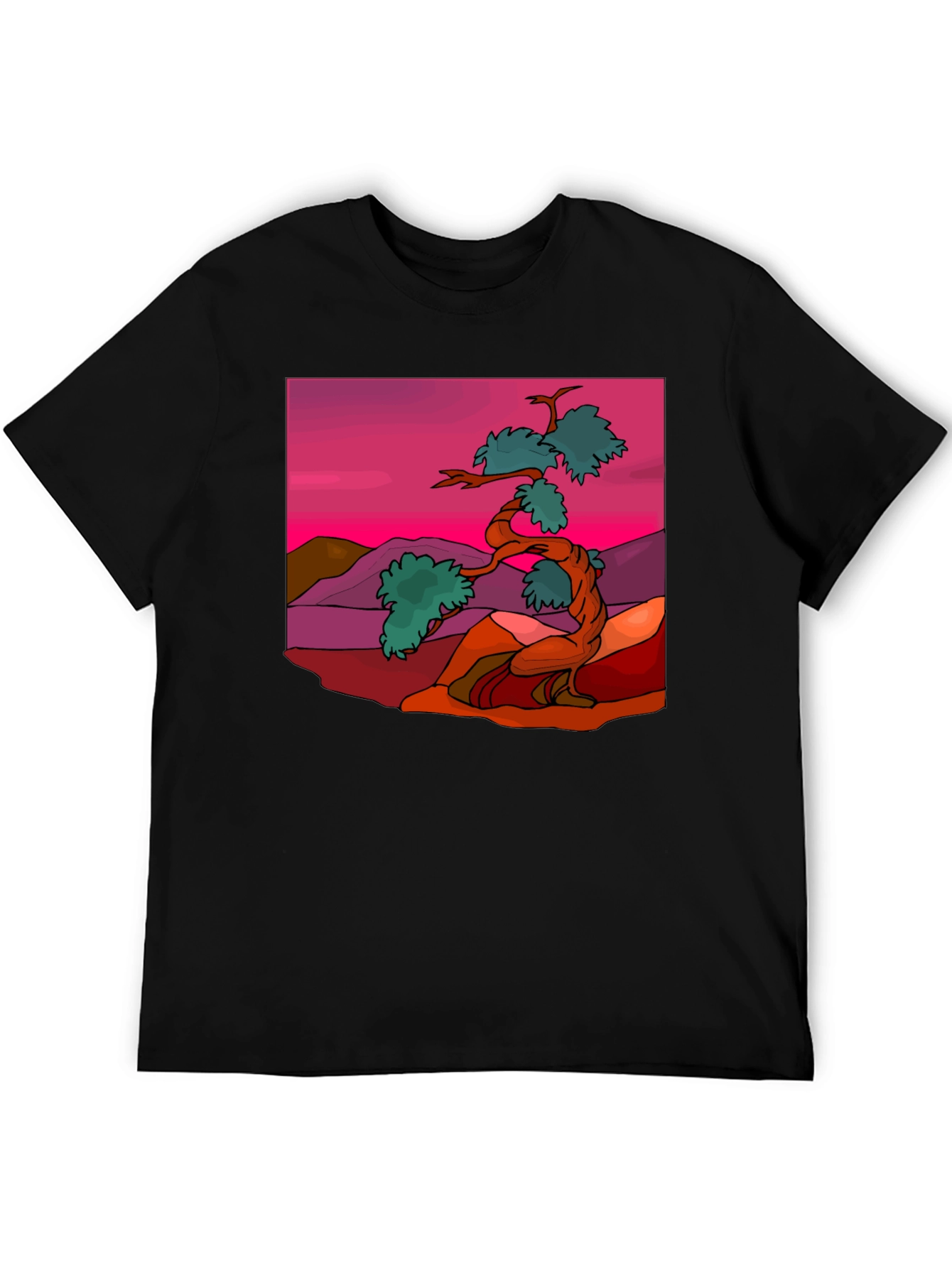 Zen Bonsai Tree Graphic Tee