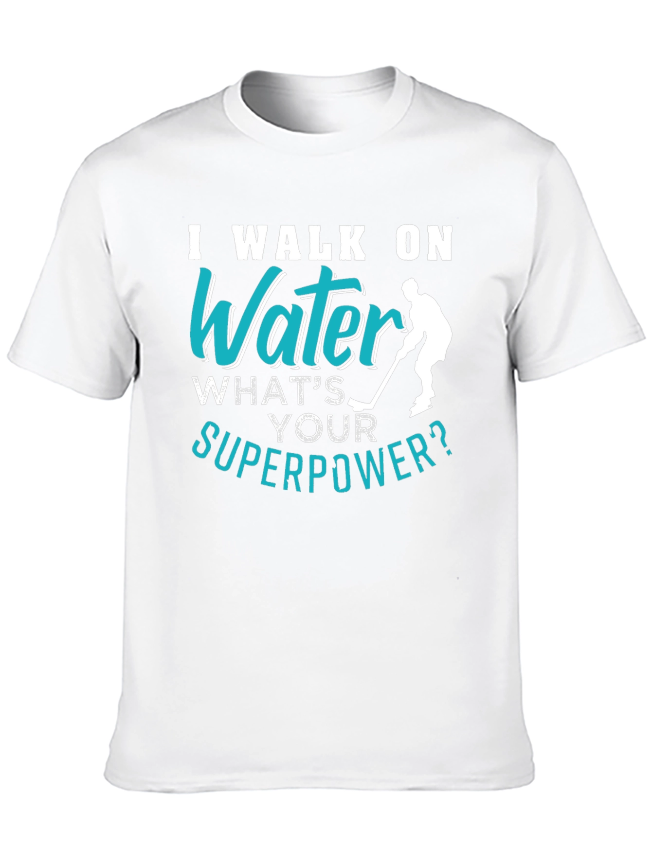 I Walk On Water Hockey Player T-Shirt