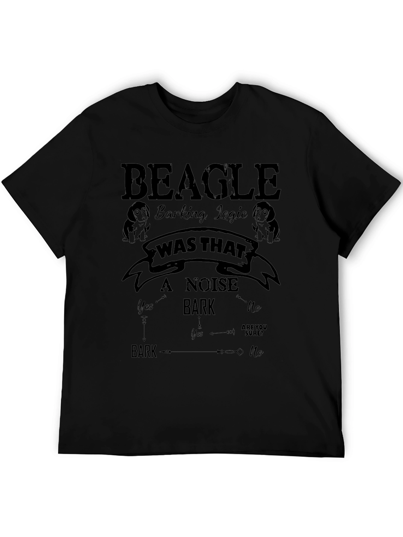 Beagle Barking Logic Novelty Graphic T-Shirt