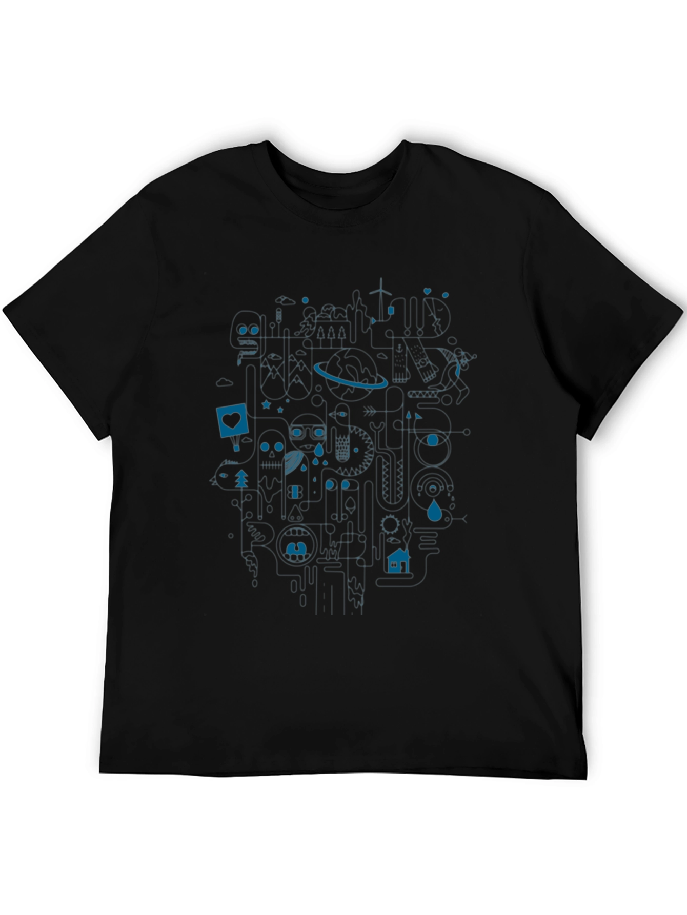Modern Art Graphic Print Tee