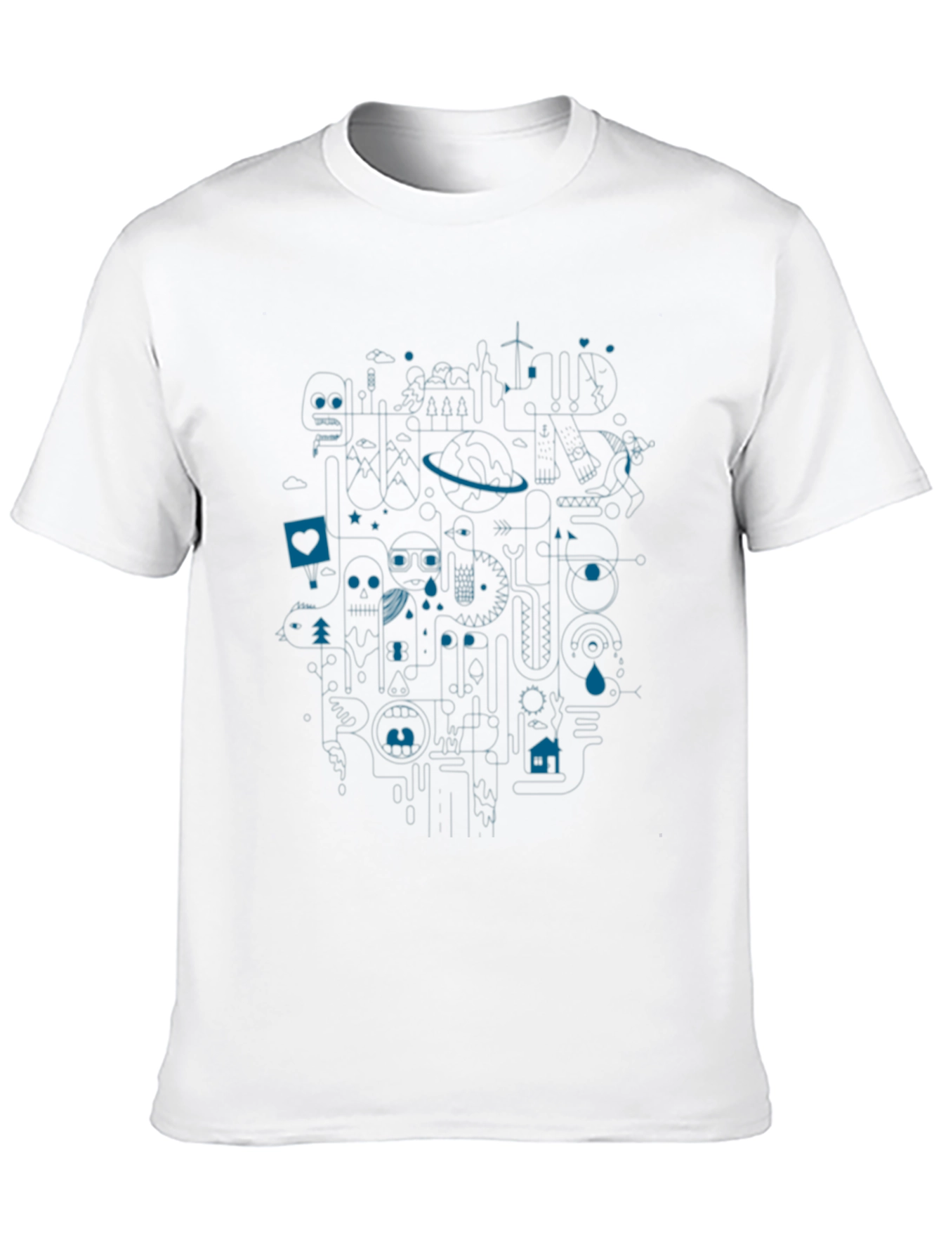 Modern Art Graphic Print Tee