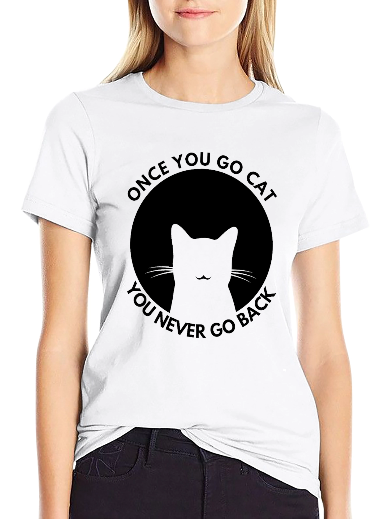Once You Go Cat Black T-Shirt