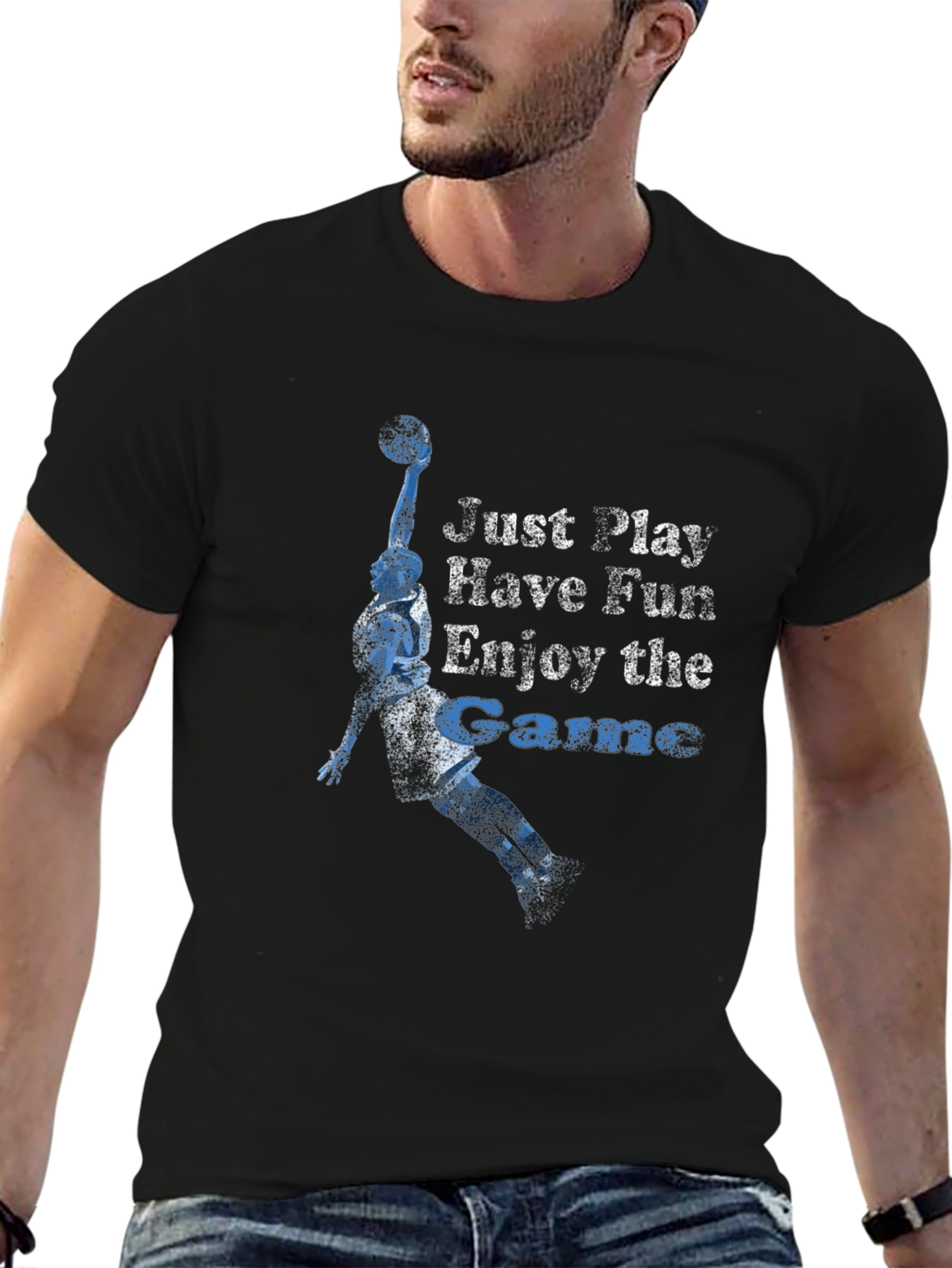 Basketball Graphic Tee - Just Play Have Fun