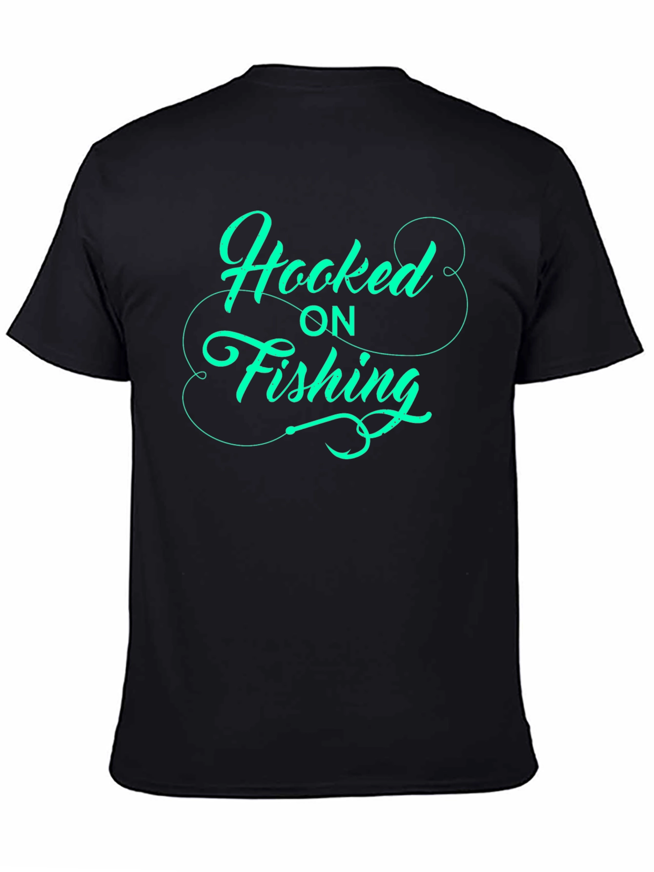 Hooked on Fishing - Graphic T-Shirt