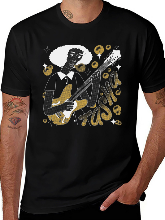 Vintage Guitar Player Graphic Tee