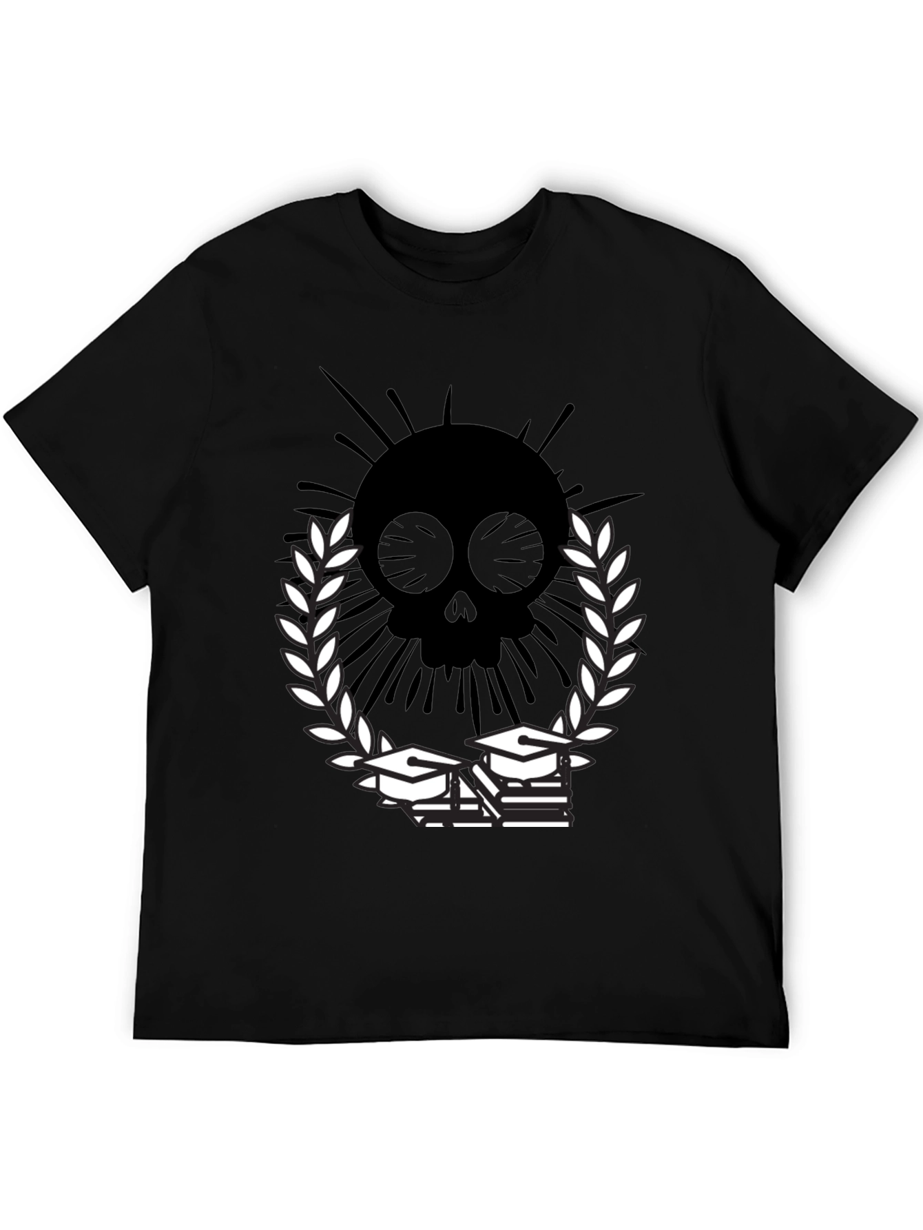 Skull Grad T-Shirt - Academic Style