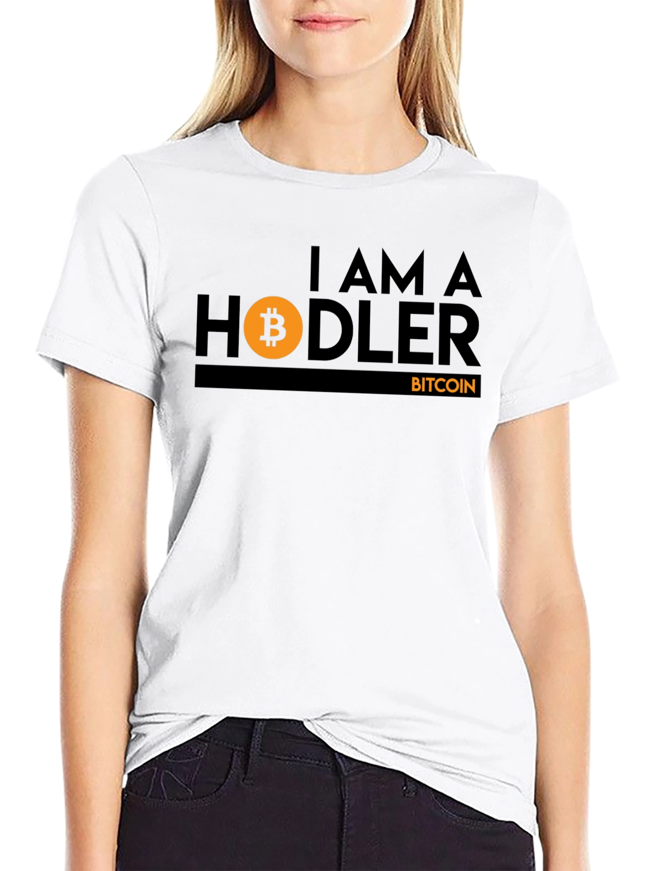 Bitcoin HODLer Black T-Shirt Crypto