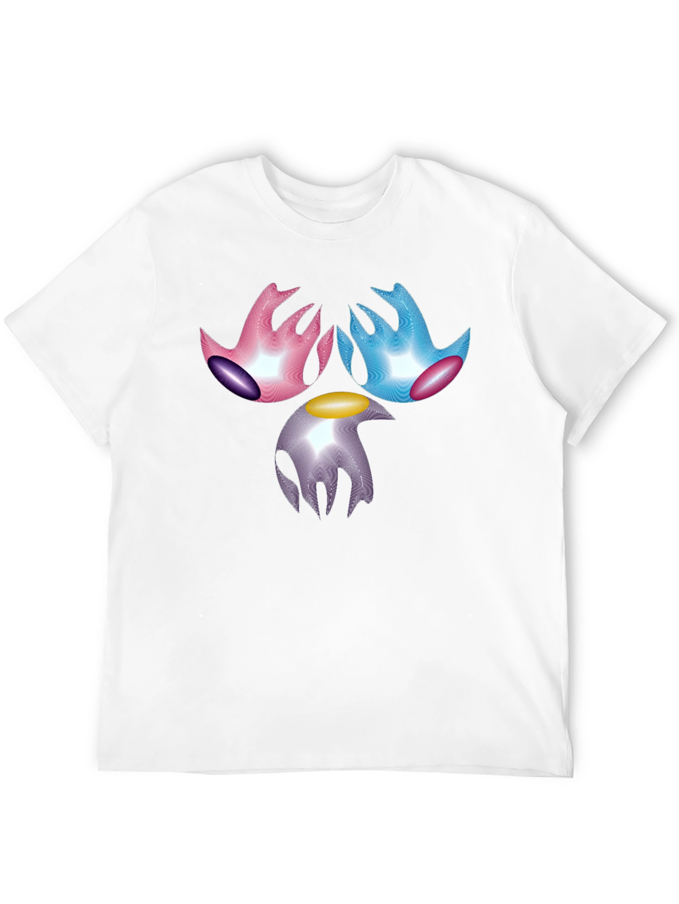 Abstract Graphic Print Black T-Shirt
