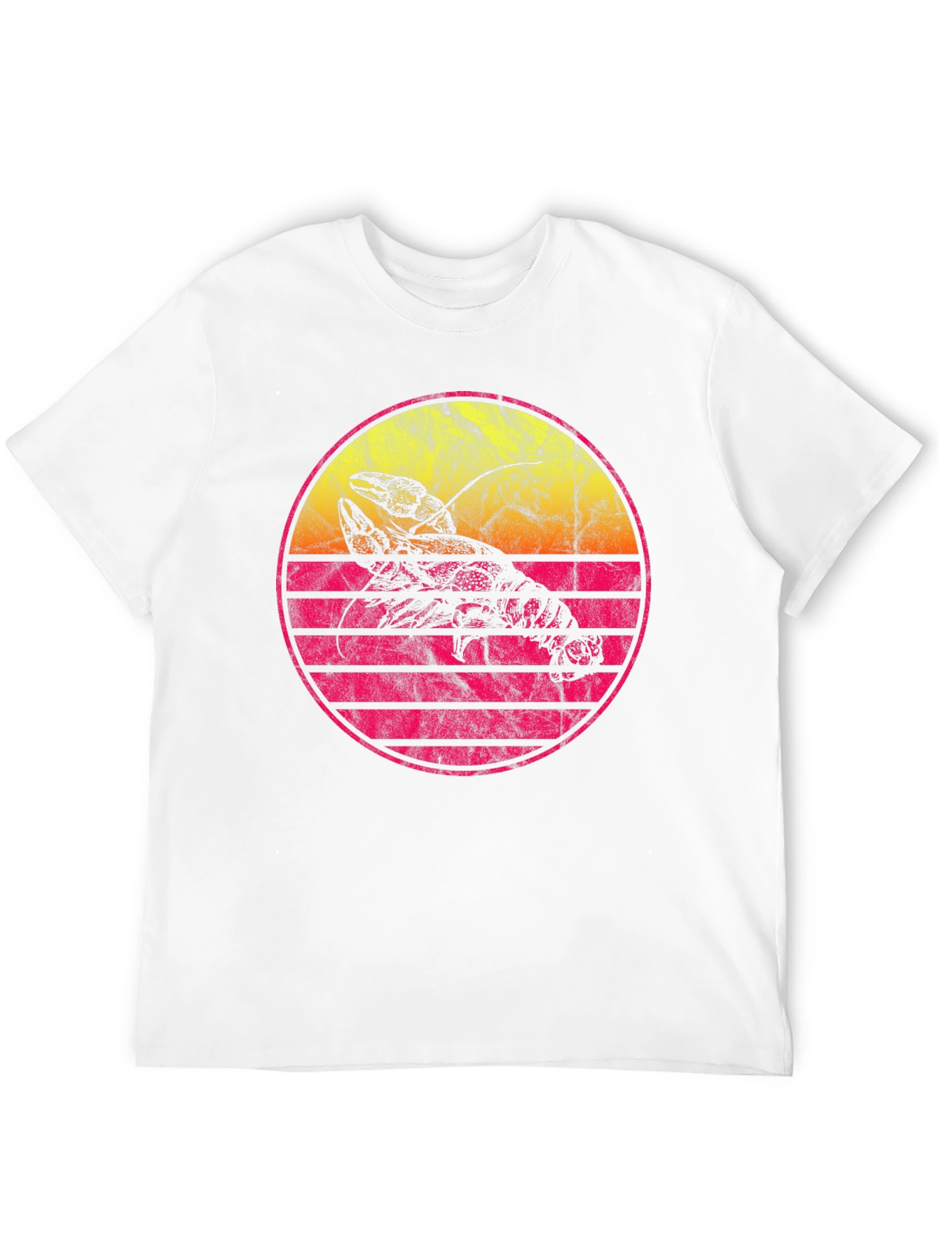Retro Lobster Sunset Graphic Tee