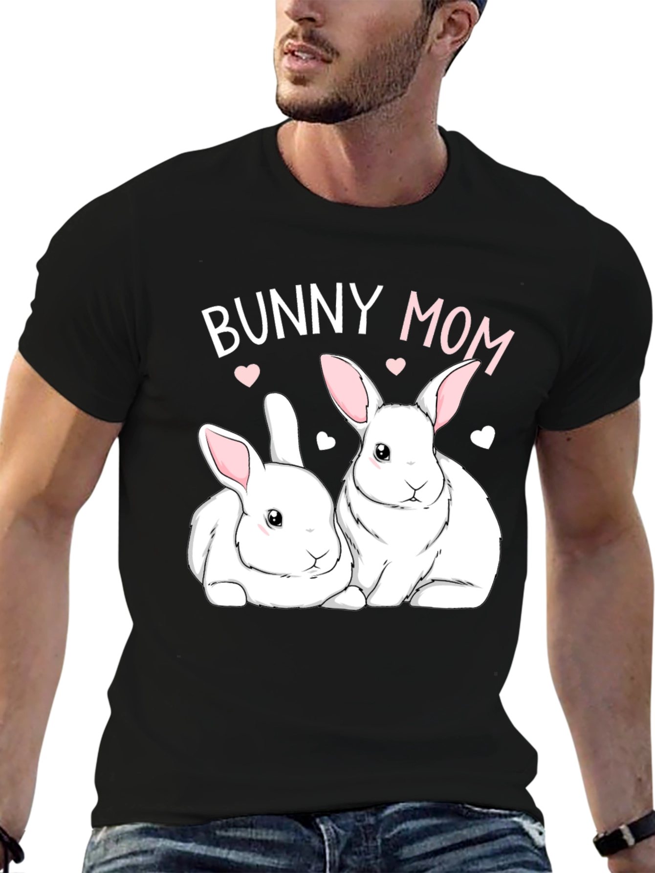 Bunny Mom T-Shirt - Cute Rabbit Graphic Tee