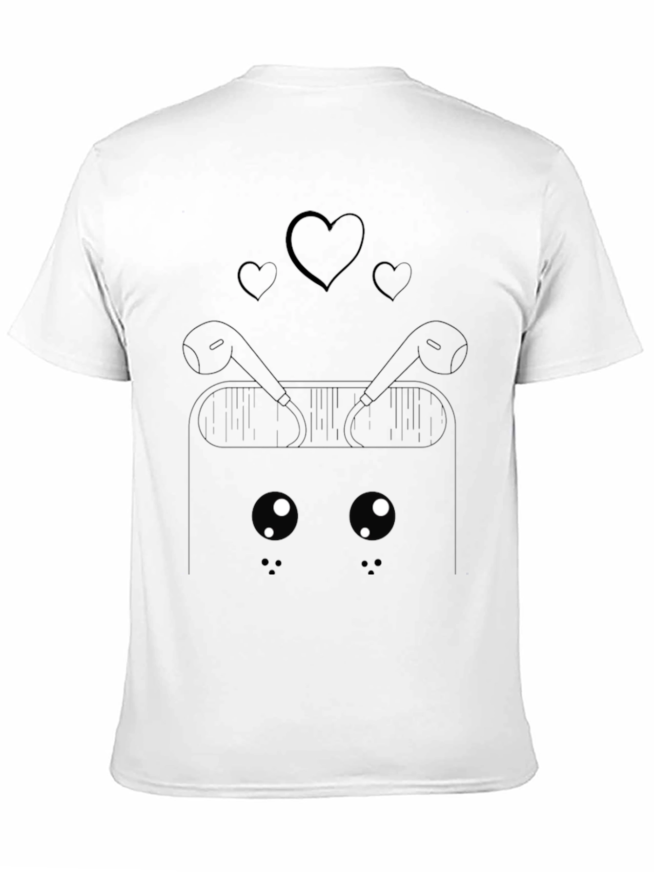 Heart Eyes Kawaii AirPods Case T-Shirt