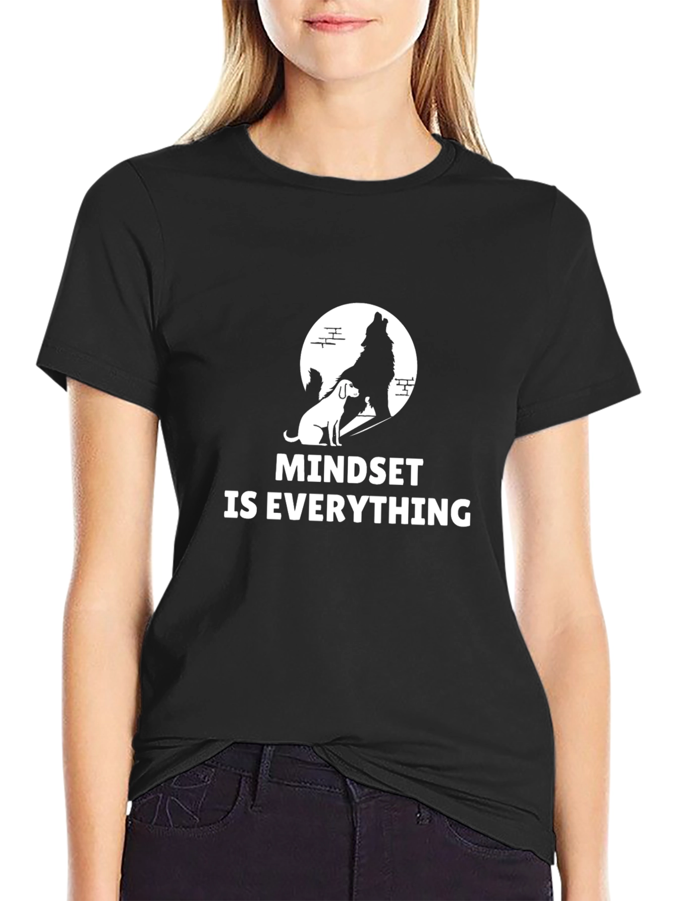Mindset Is Everything Graphic Tee - Black