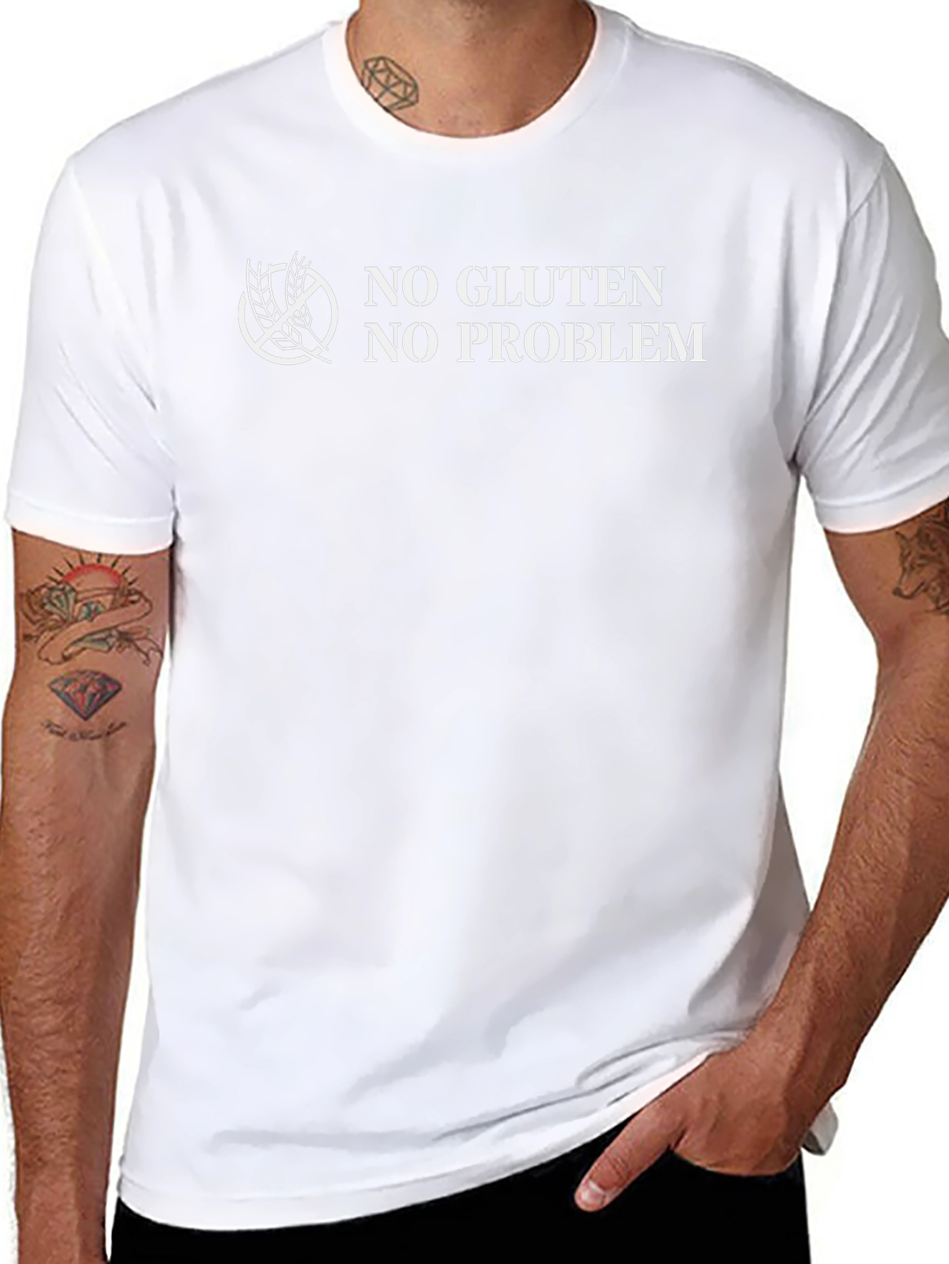 No Gluten No Problem T-Shirt - Black