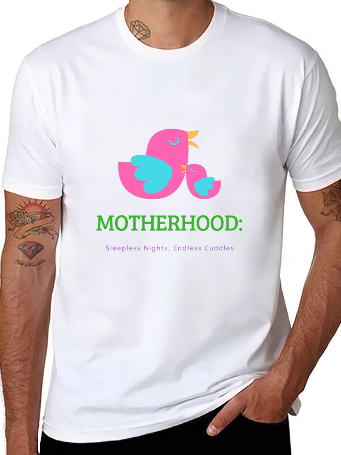 Motherhood T-Shirt: Sleepless Nights Endless Cuddles