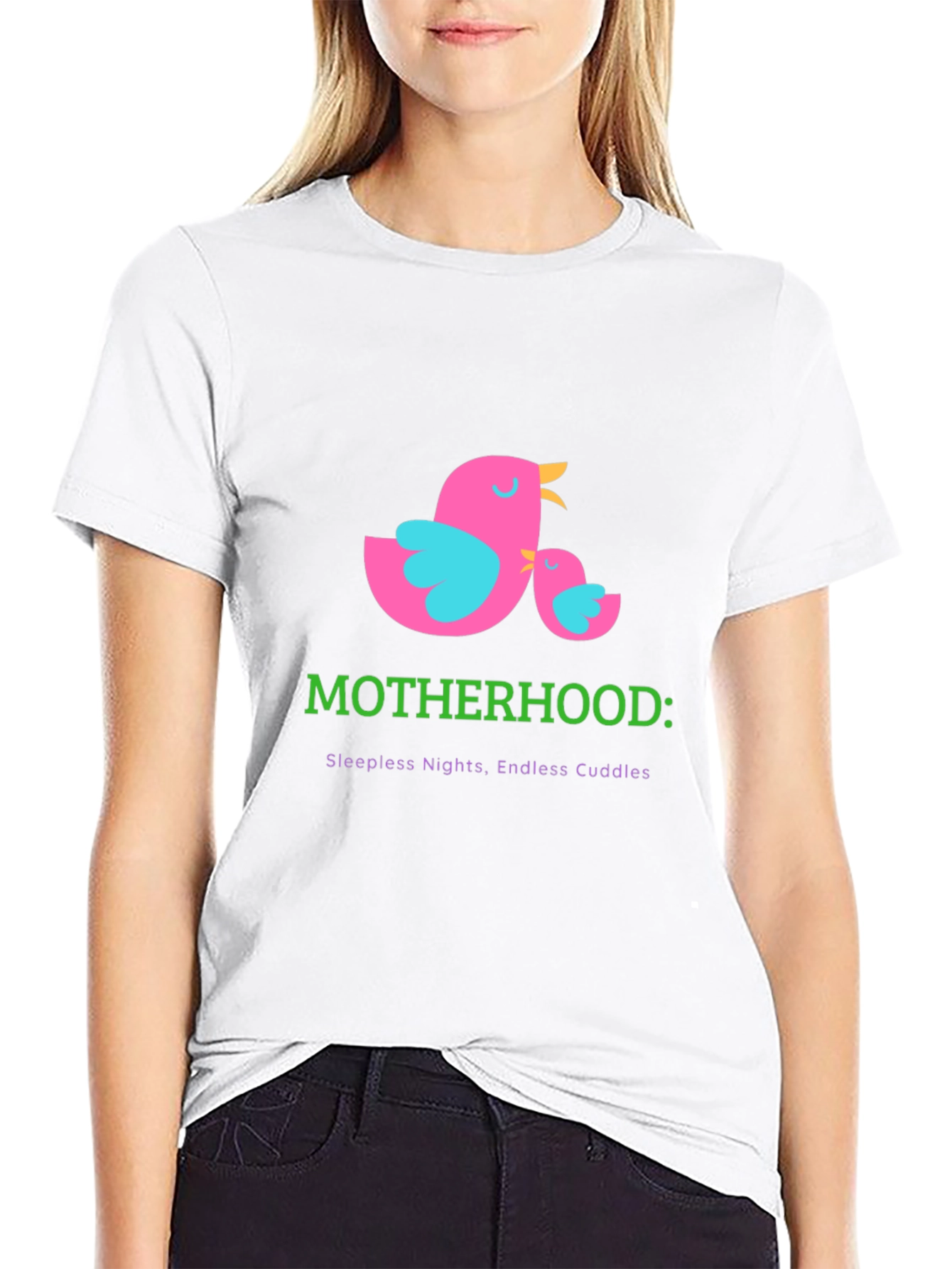 Motherhood T-Shirt: Sleepless Nights Endless Cuddles