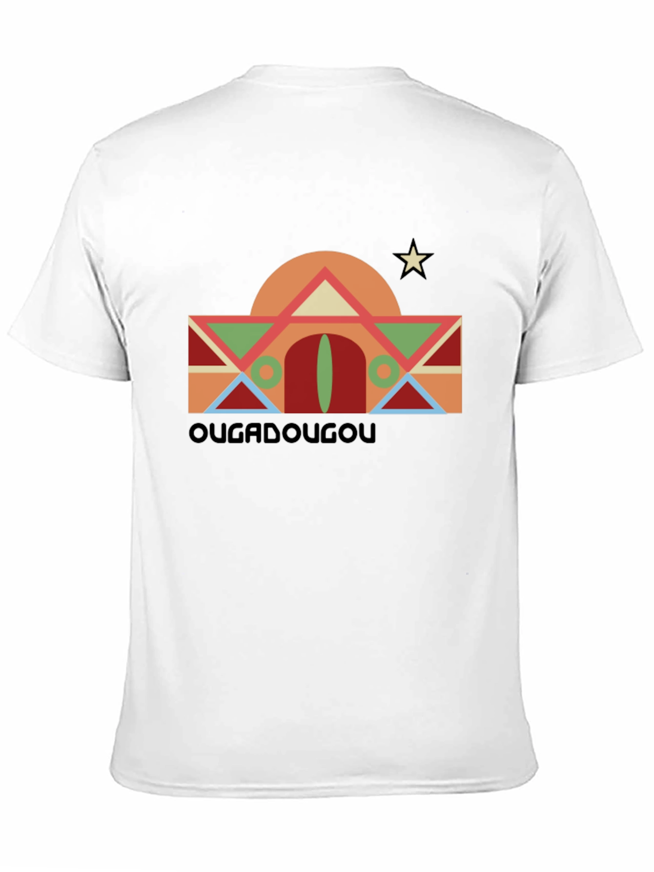 Ougadougou Graphic Tee - Retro Africa Design