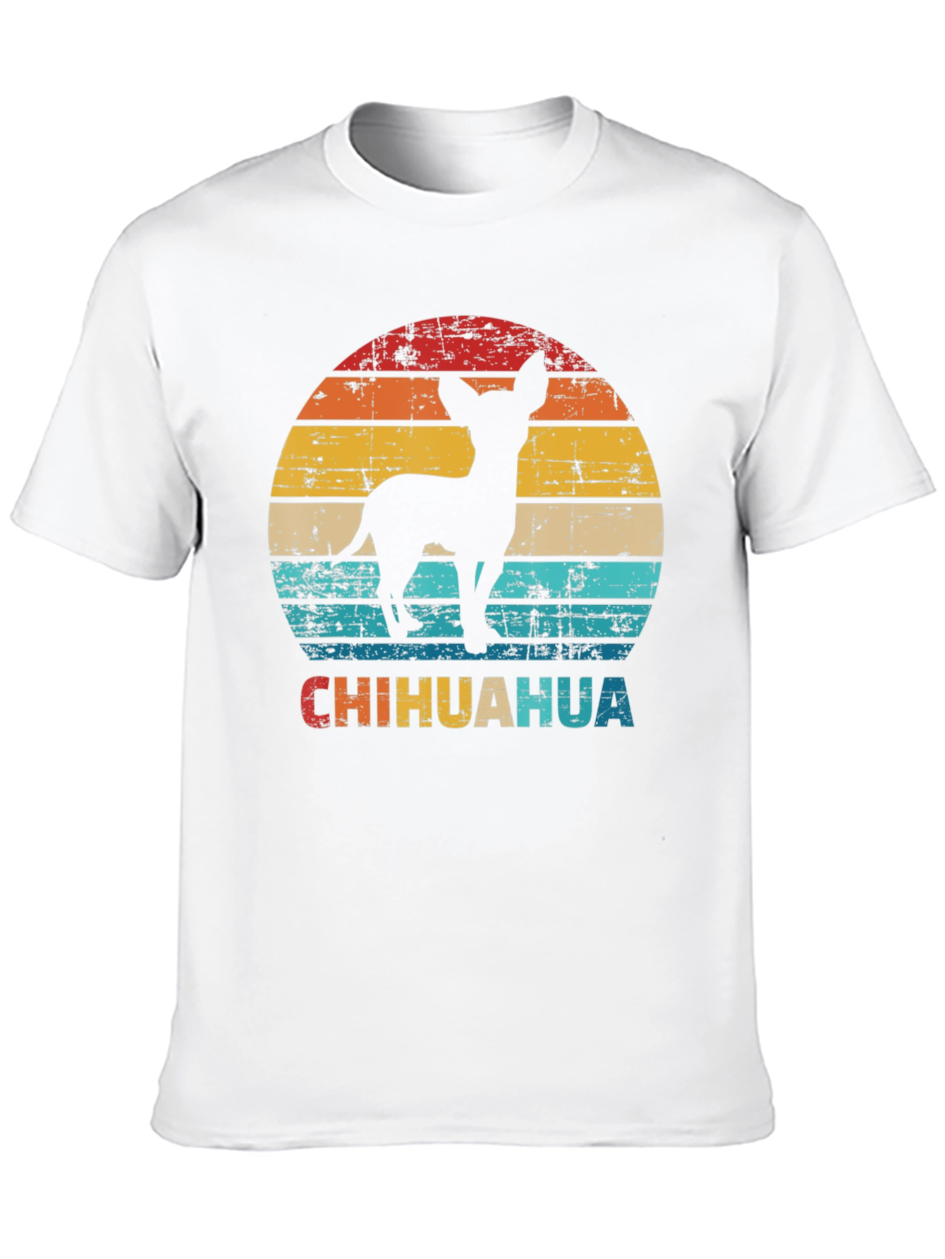 Retro Chihuahua Silhouette Graphic T-Shirt