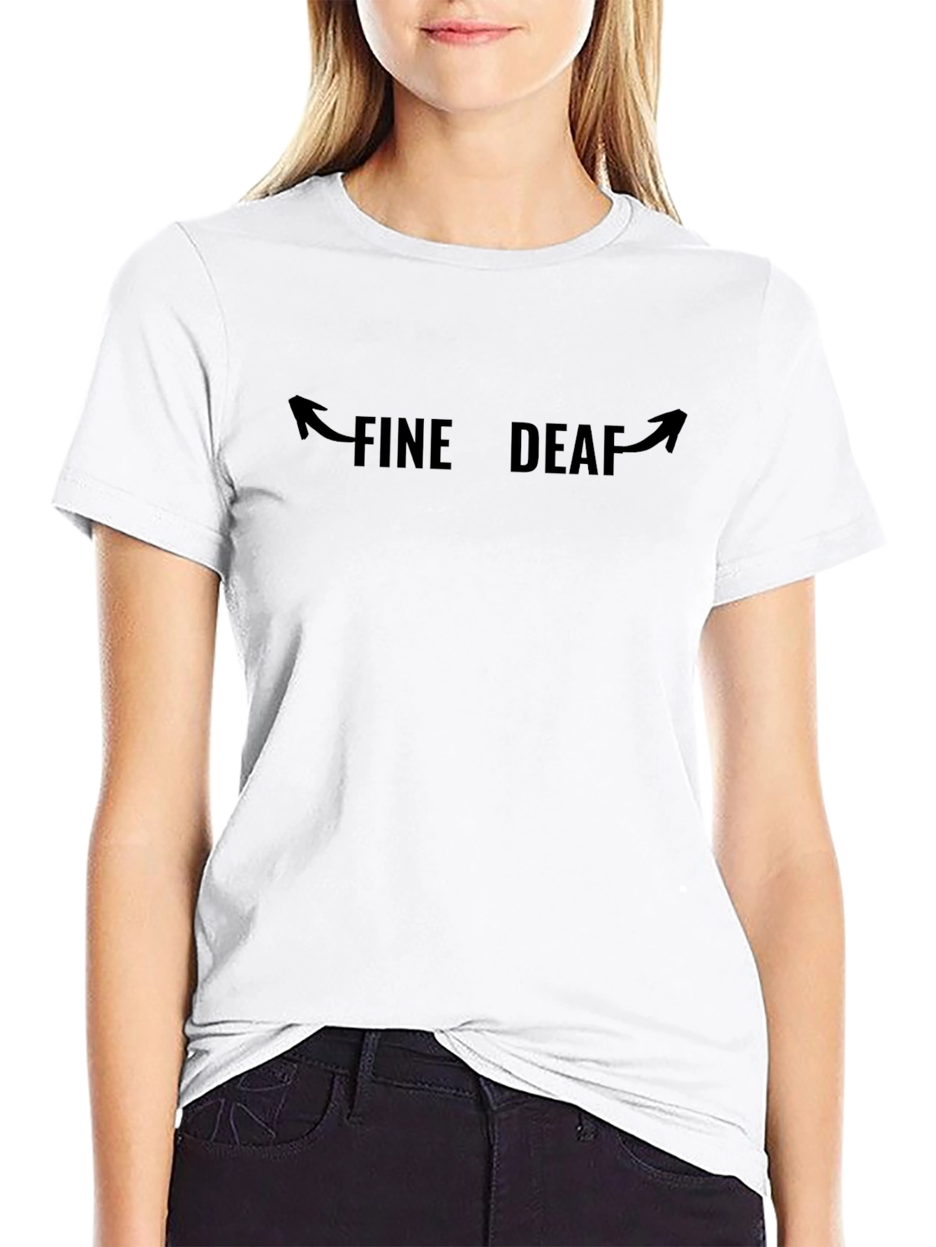 Fine Deaf T-Shirt - Arrow Design