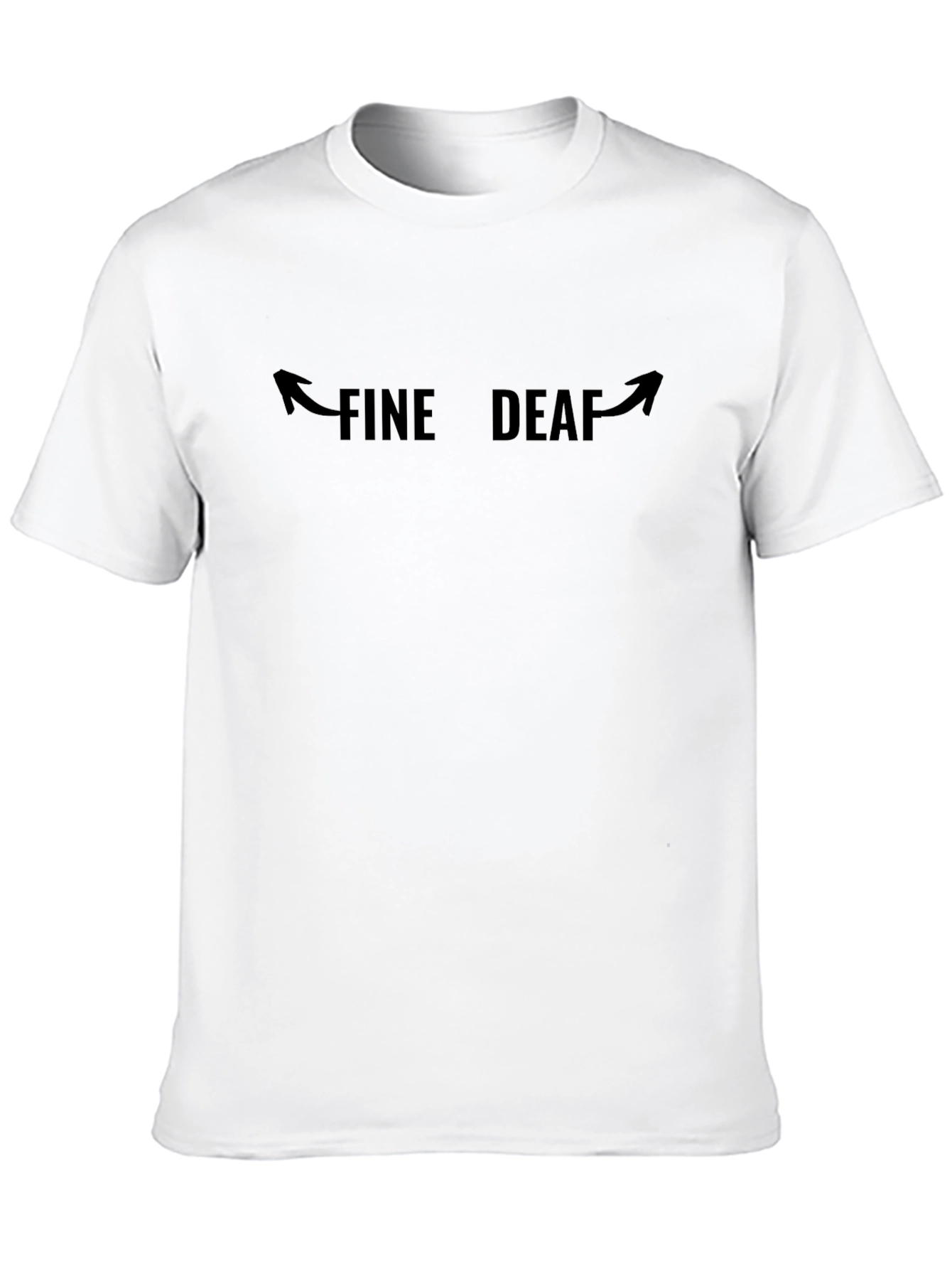 Fine Deaf T-Shirt - Arrow Design
