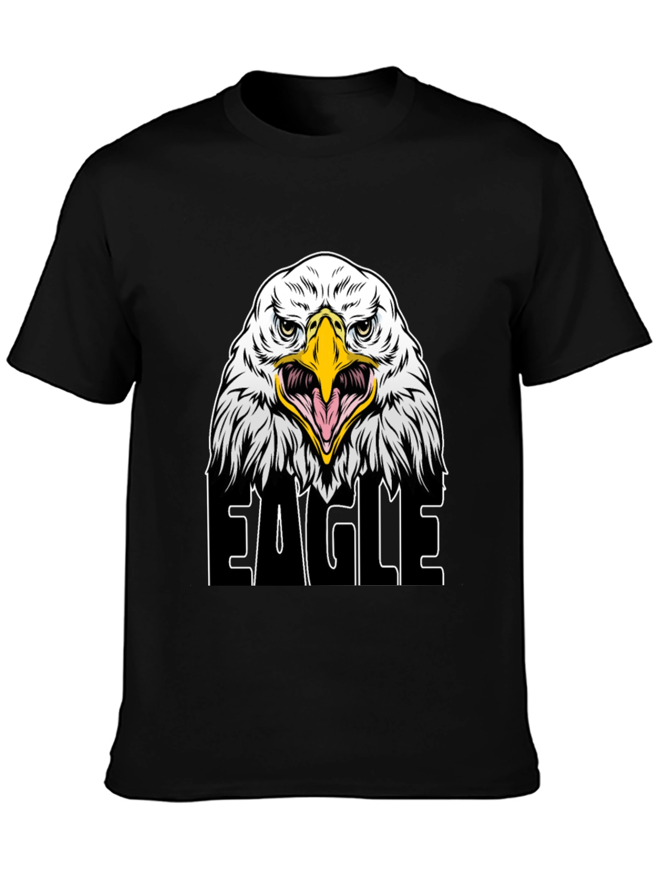 Eagle Graphic Black T-Shirt for Men