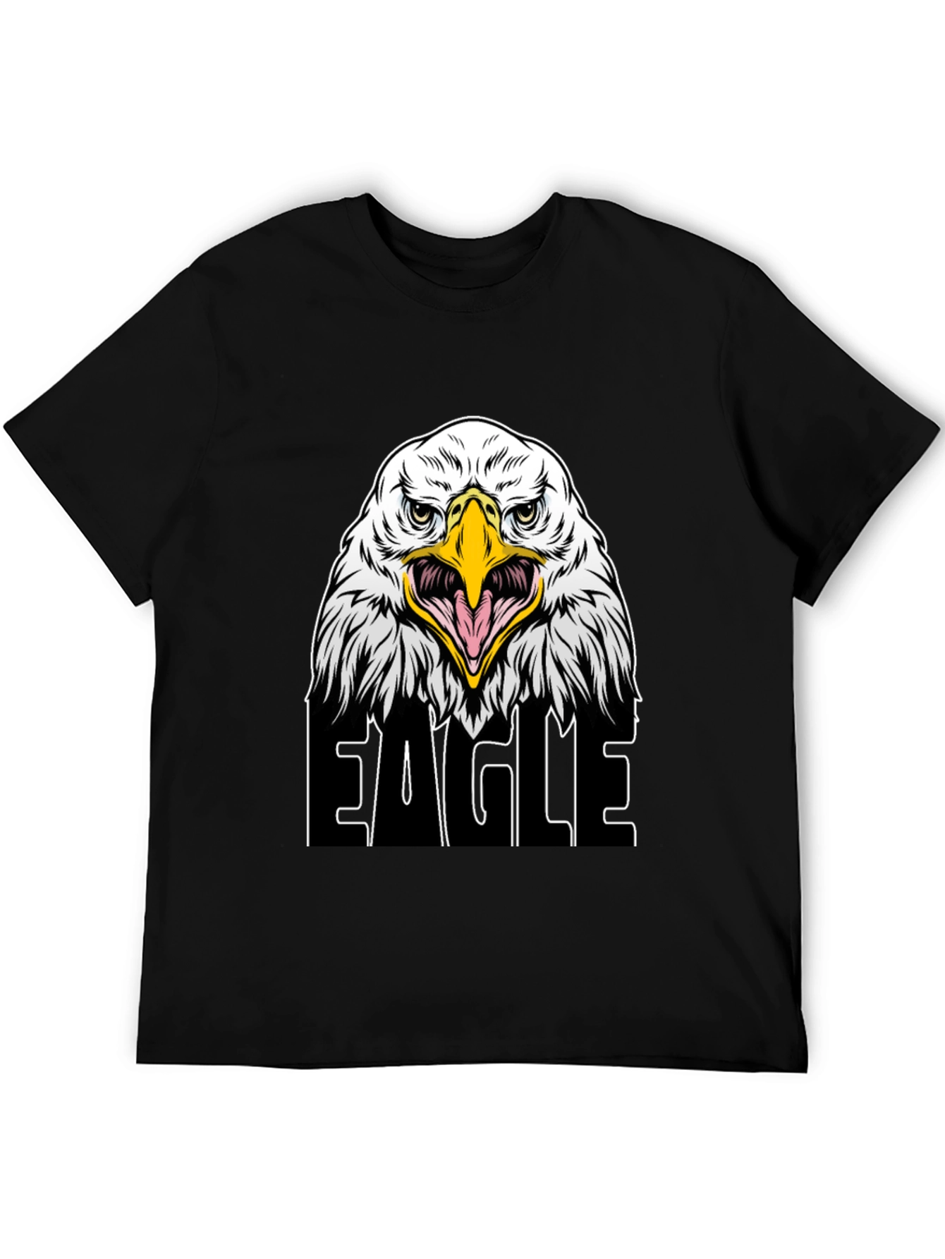 Eagle Graphic Black T-Shirt for Men
