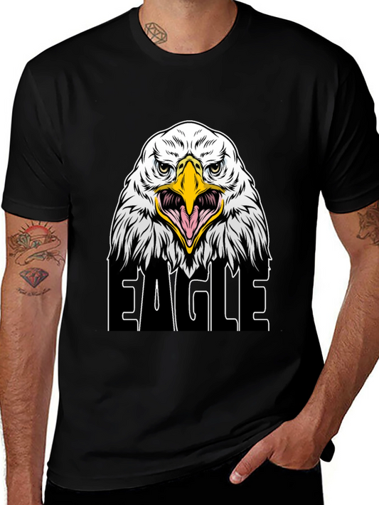 Eagle Graphic Black T-Shirt for Men