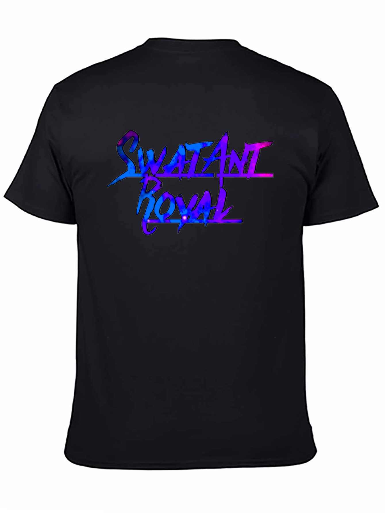 Swatani Royal Galaxy Graphic Black T-Shirt