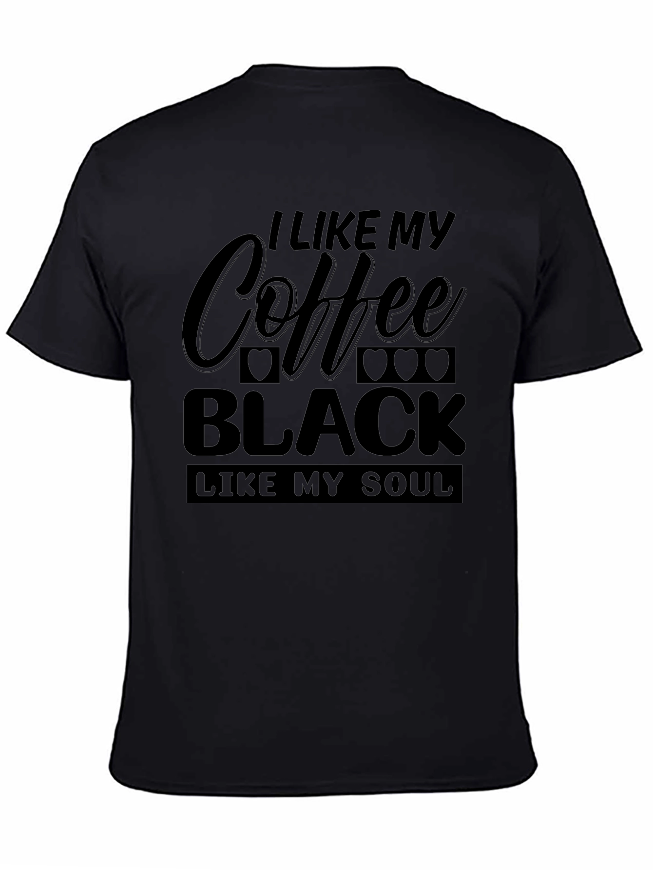 Coffee & Soul Black Graphic T-Shirt