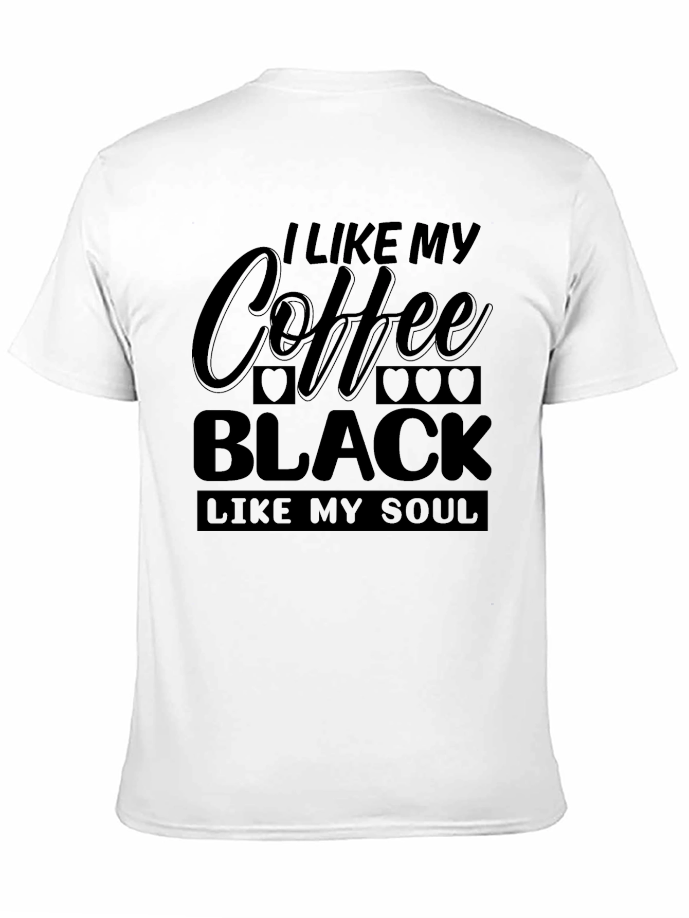 Coffee & Soul Black Graphic T-Shirt