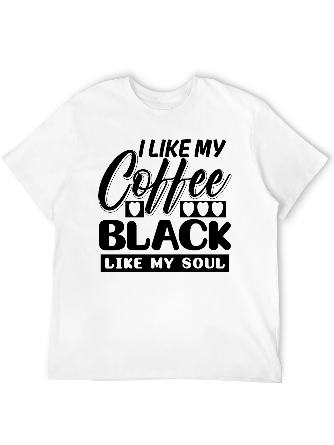 Coffee & Soul Black Graphic T-Shirt