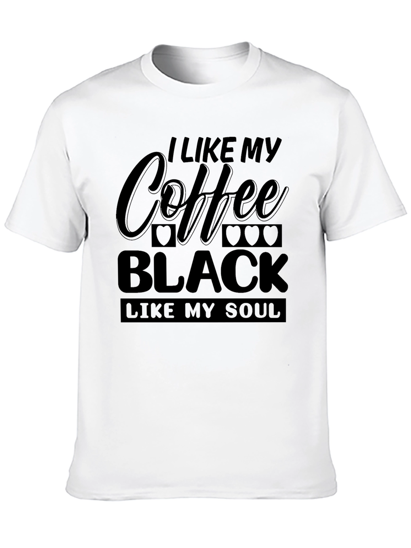 Coffee & Soul Black Graphic T-Shirt